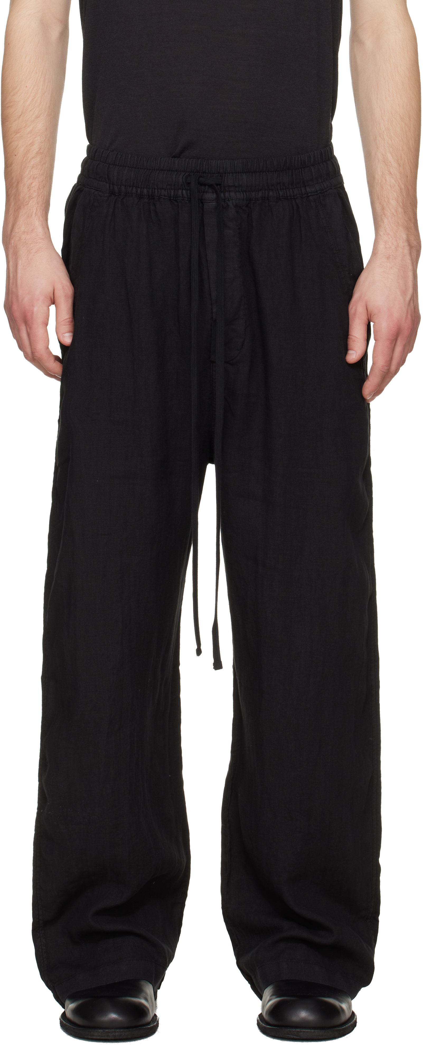 Black M P 35 Trousers by thom/krom on Sale