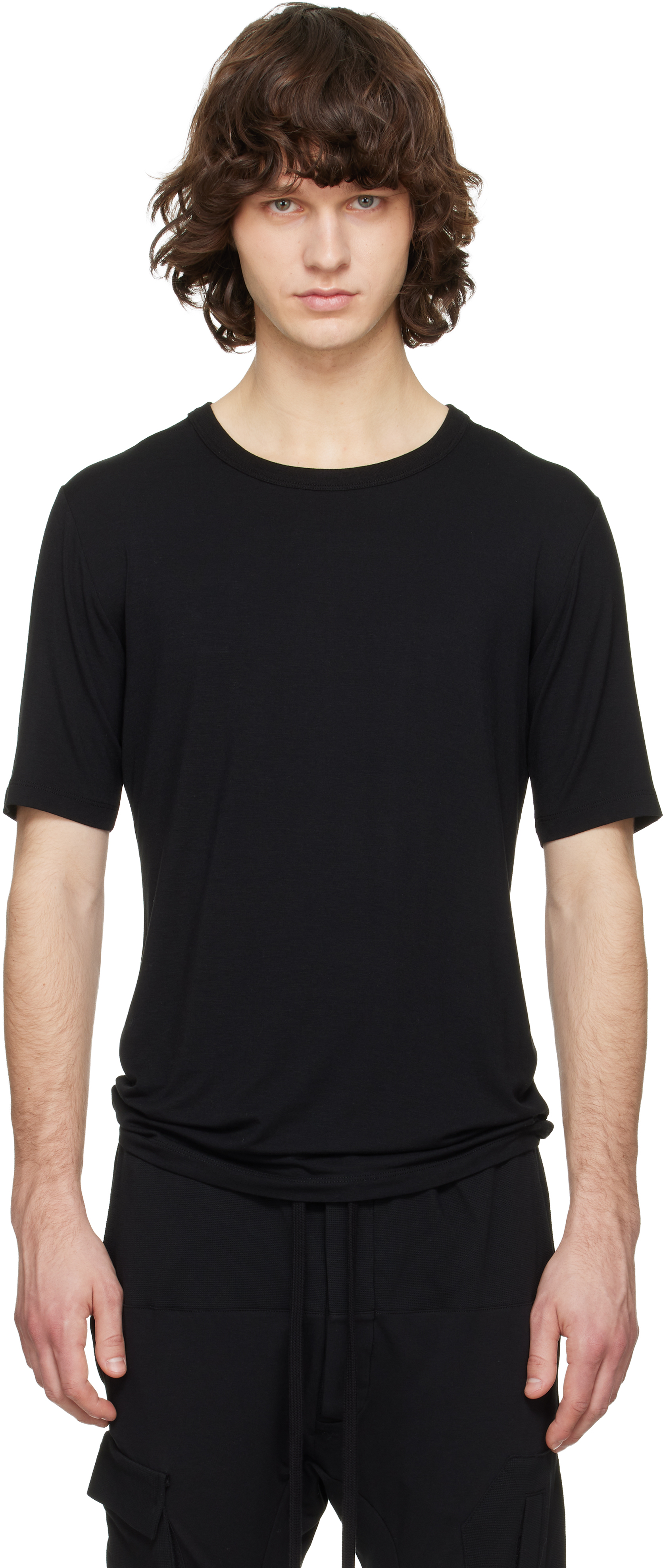 Black M TS 938 T-shirt by thom/krom on Sale