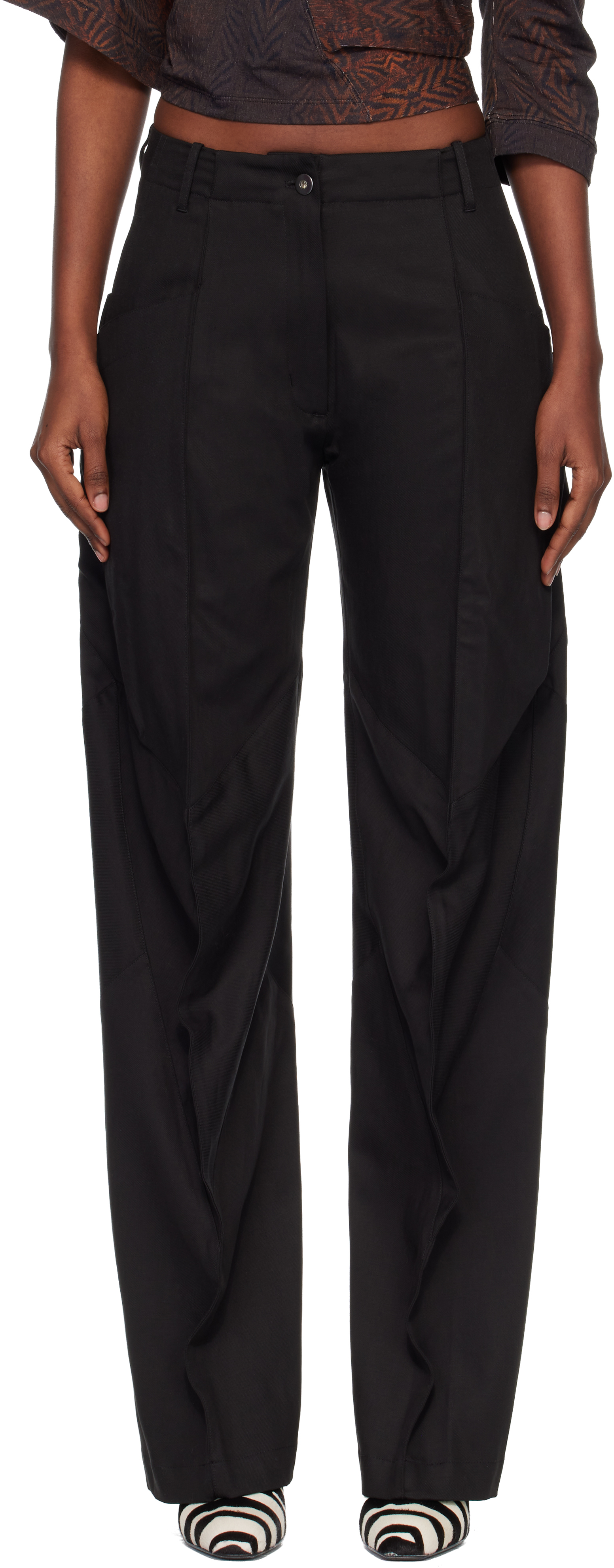 Kiko Kostadinov Black Centennial Trousers