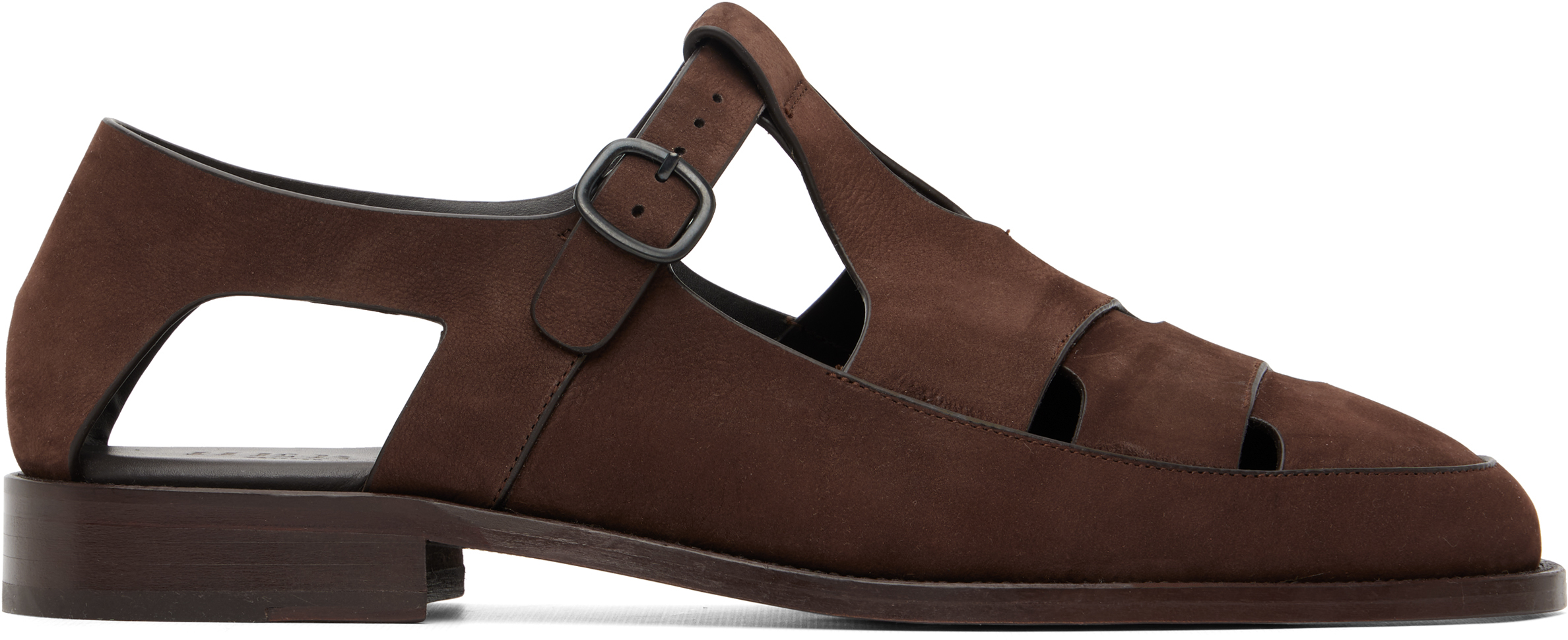 Hereu Men's Brown Besso Nubuck Fisherman Sandals (EU 43) Hereu Men's Brown Besso Nubuck Fisherman Sandals (EU 43)