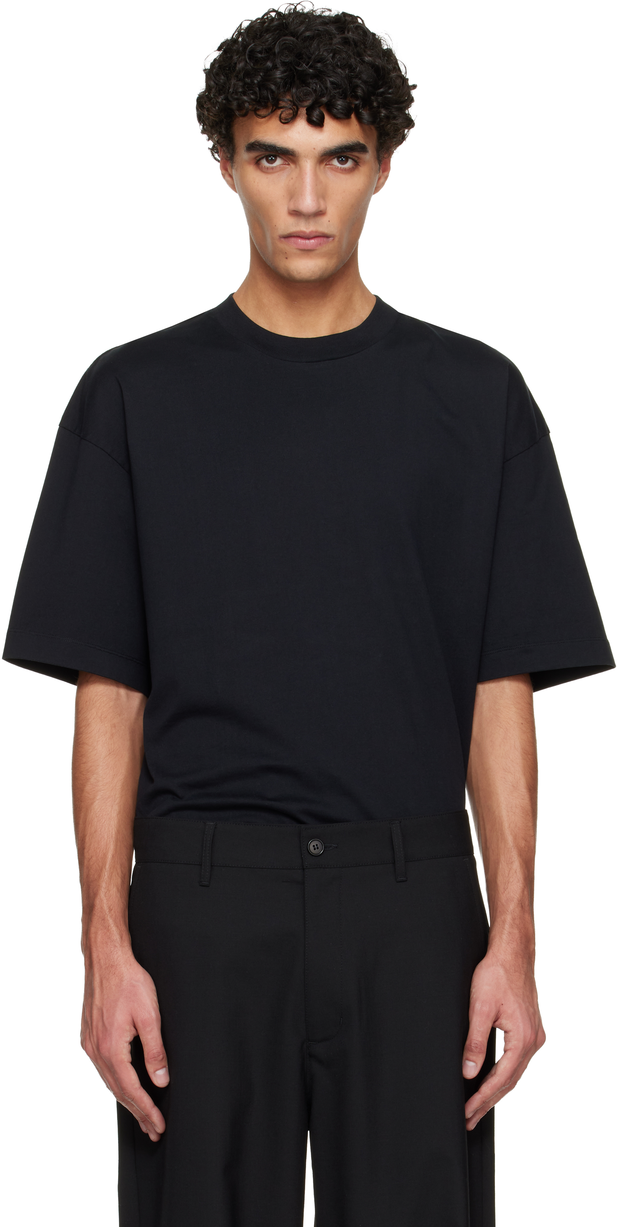 Black Oversized T-shirt by HOPE on Sale