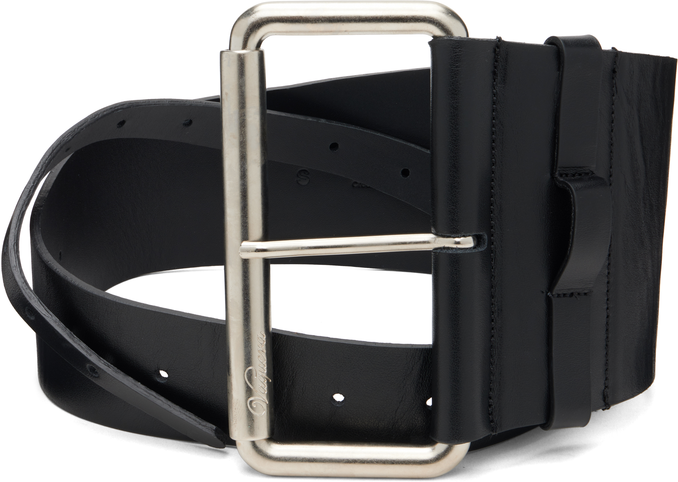 Black Leather Equestrian-Inspired Belt.Hand crafted,On of the kind.100%Leather Simple D Equestrian Leather Belt – Kerrits Equestrian Apparel main image 3