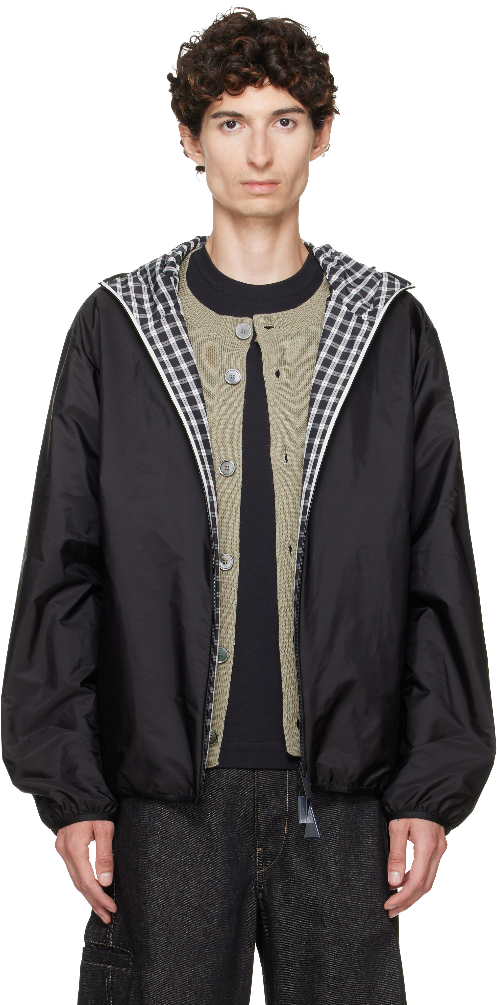 2日限定値下げ‼️MONCLER ブラック フード付きジャケット Moncler: ブラック Vandelli リバーシブル フード付きジャケット