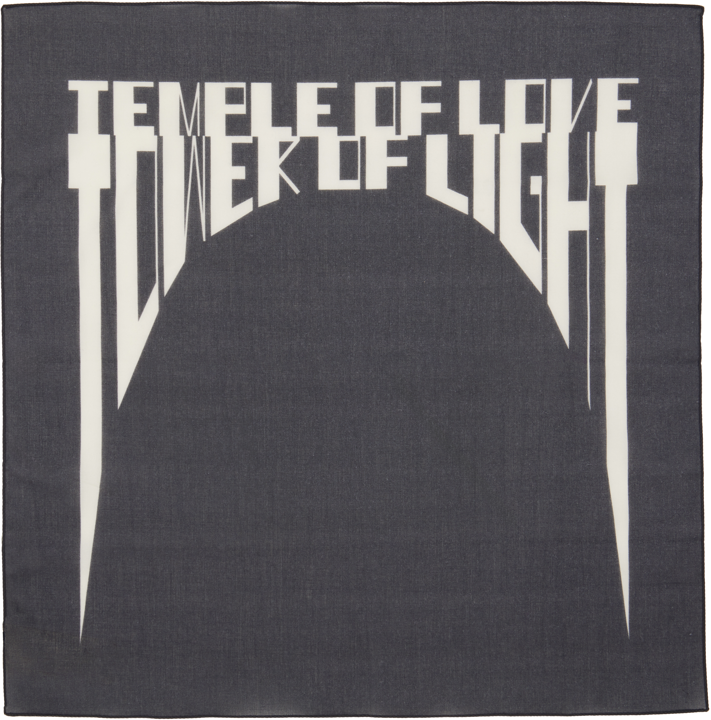 Rick Owens DRKSHDW: Black Tower 'Tower Of Love' Bandana Scarf | SSENSE