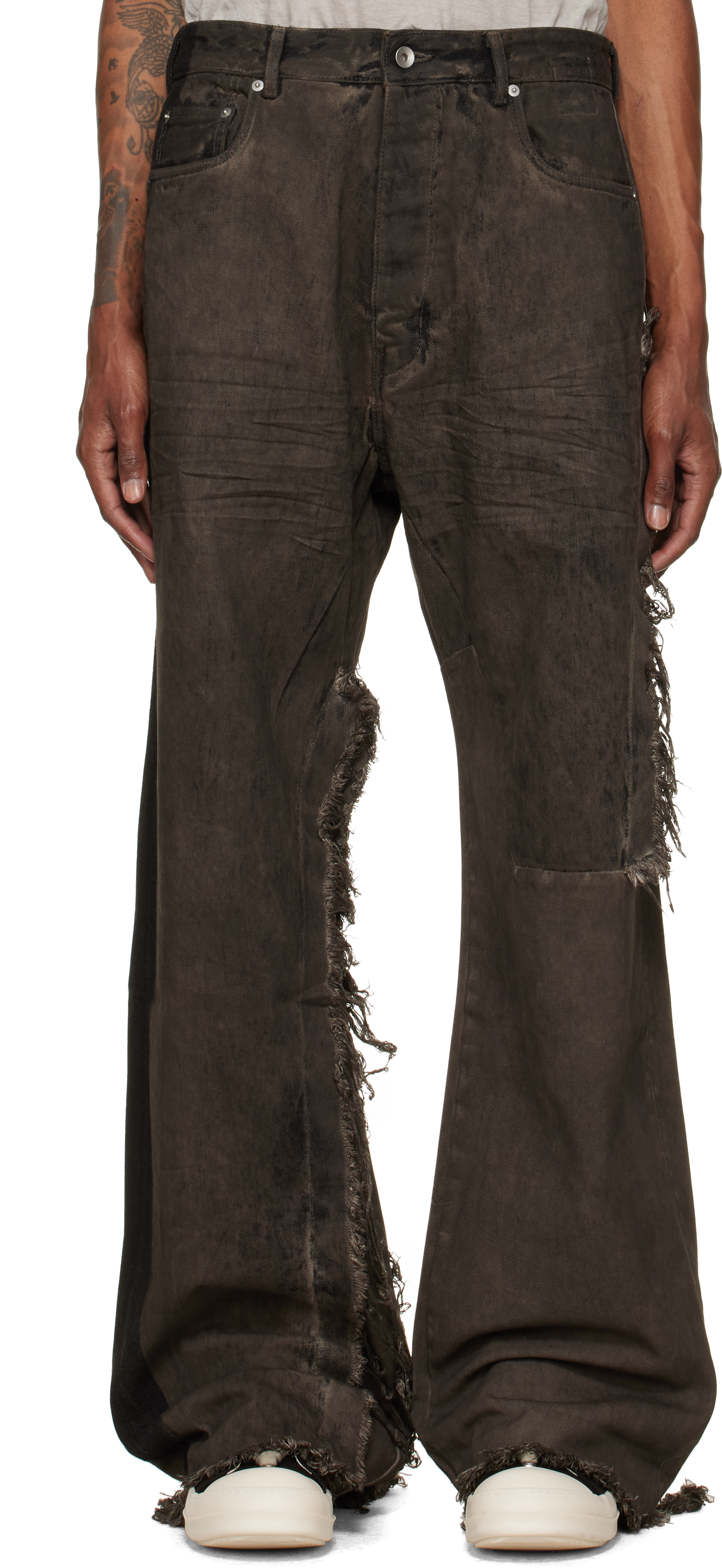 Rick Owens DRKSHDW: グレー Tower Combo Geth ジーンズ | SSENSE 日本