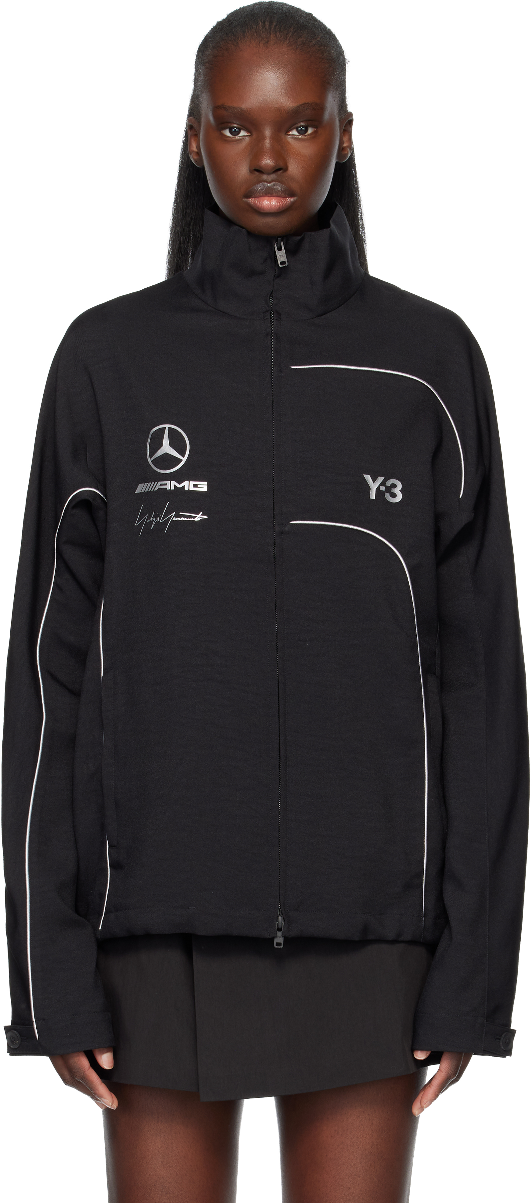 Y-3: ブラック Mercedes-AMG F1エディション トラックジャケット