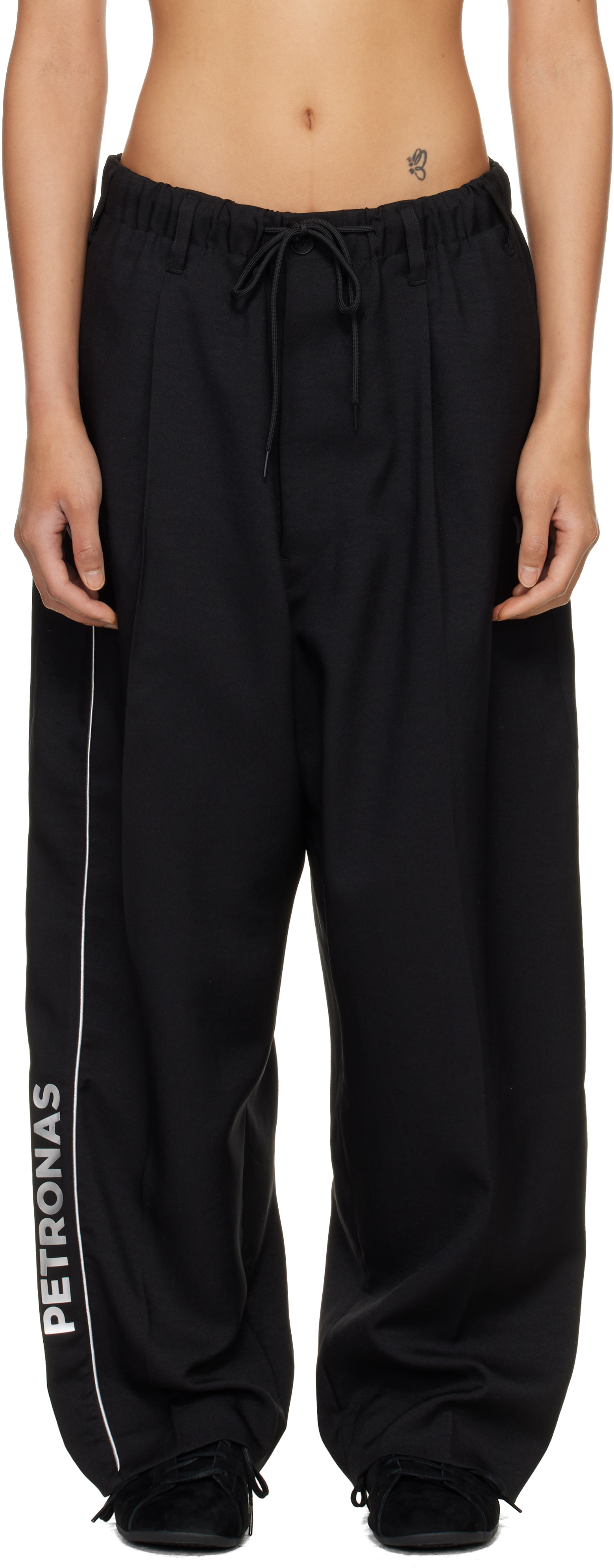 Y-3: Black Mercedes-AMG F1 Edition Mercedes Track Pants | SSENSE