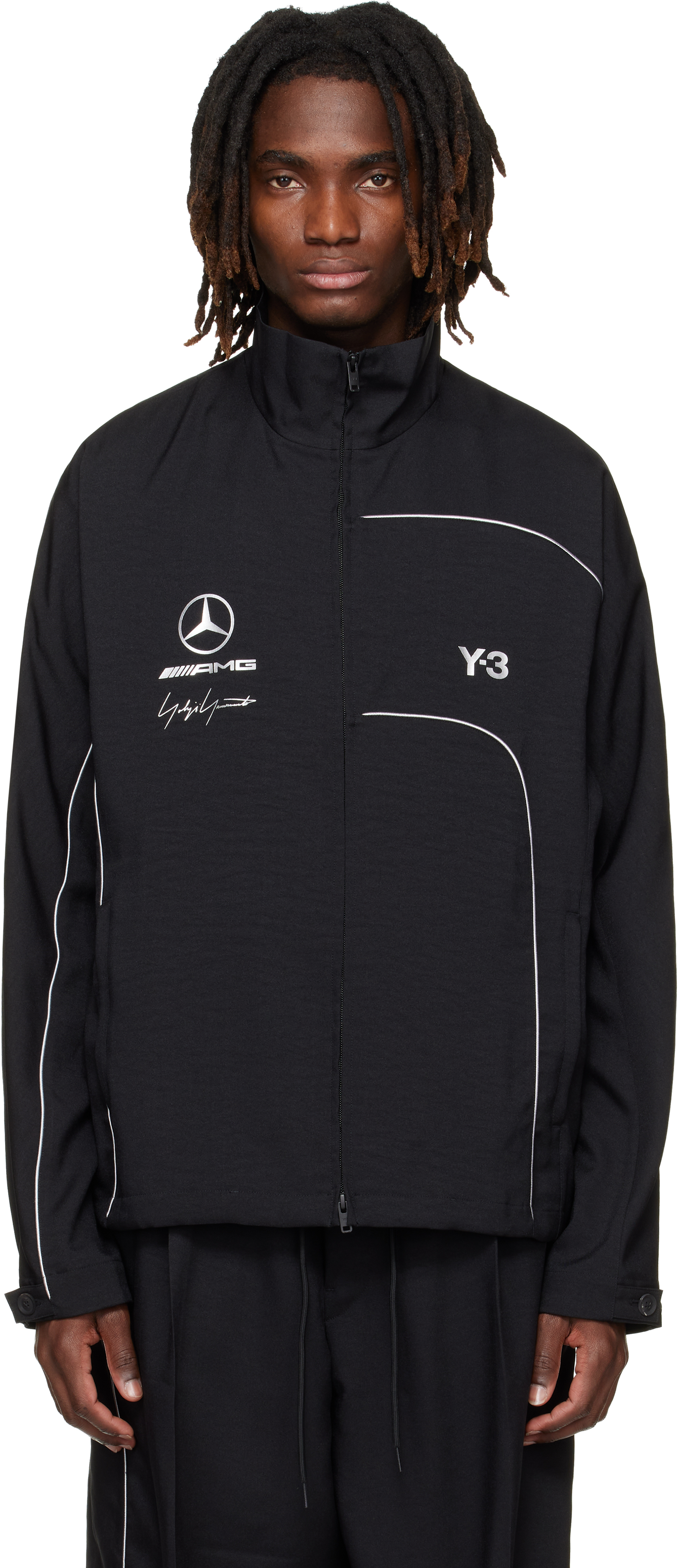 Y-3: ブラック Mercedes-AMG F1エディション トラックジャケット