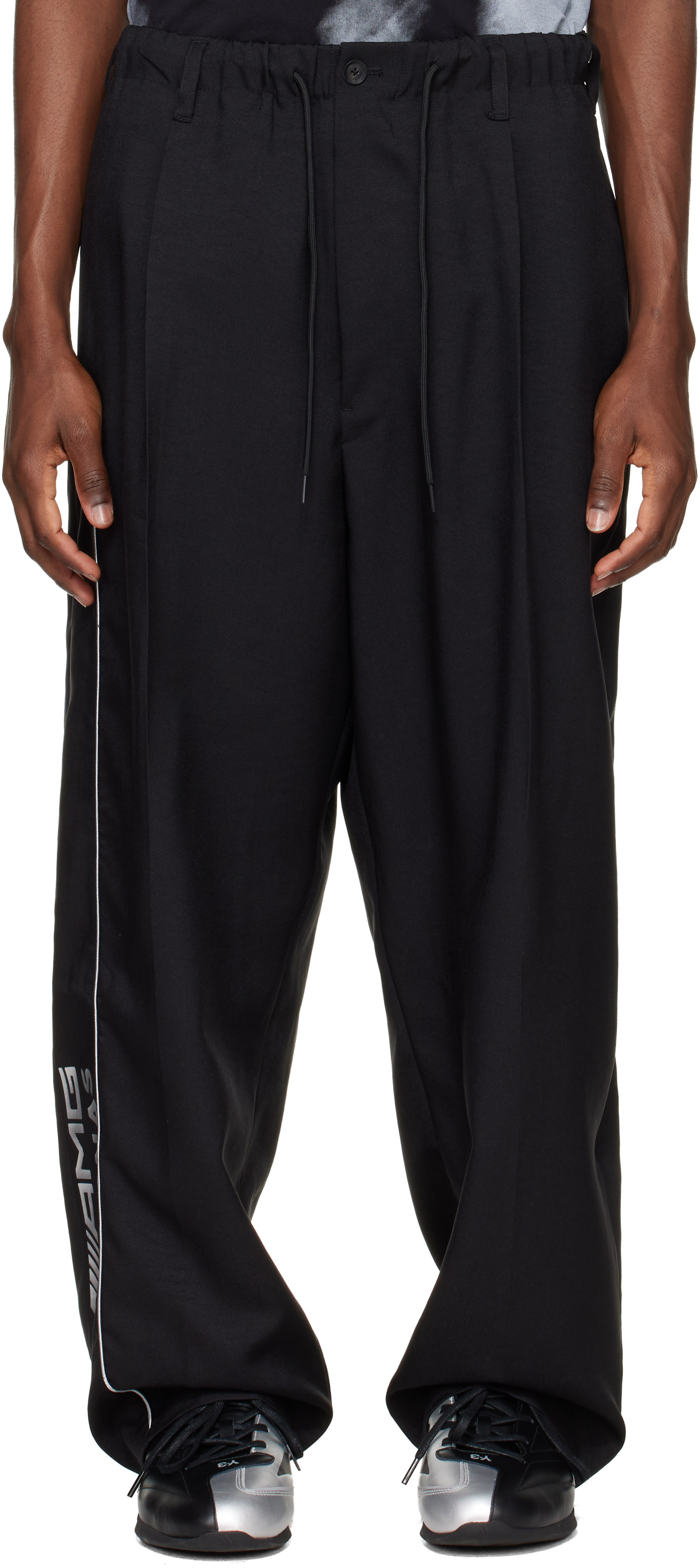 【新品・未使用】Y-3 Mercedes AMG F1 Track Pants Y-3: Black Mercedes-AMG F1 Edition Track Pants | SSENSE Canada