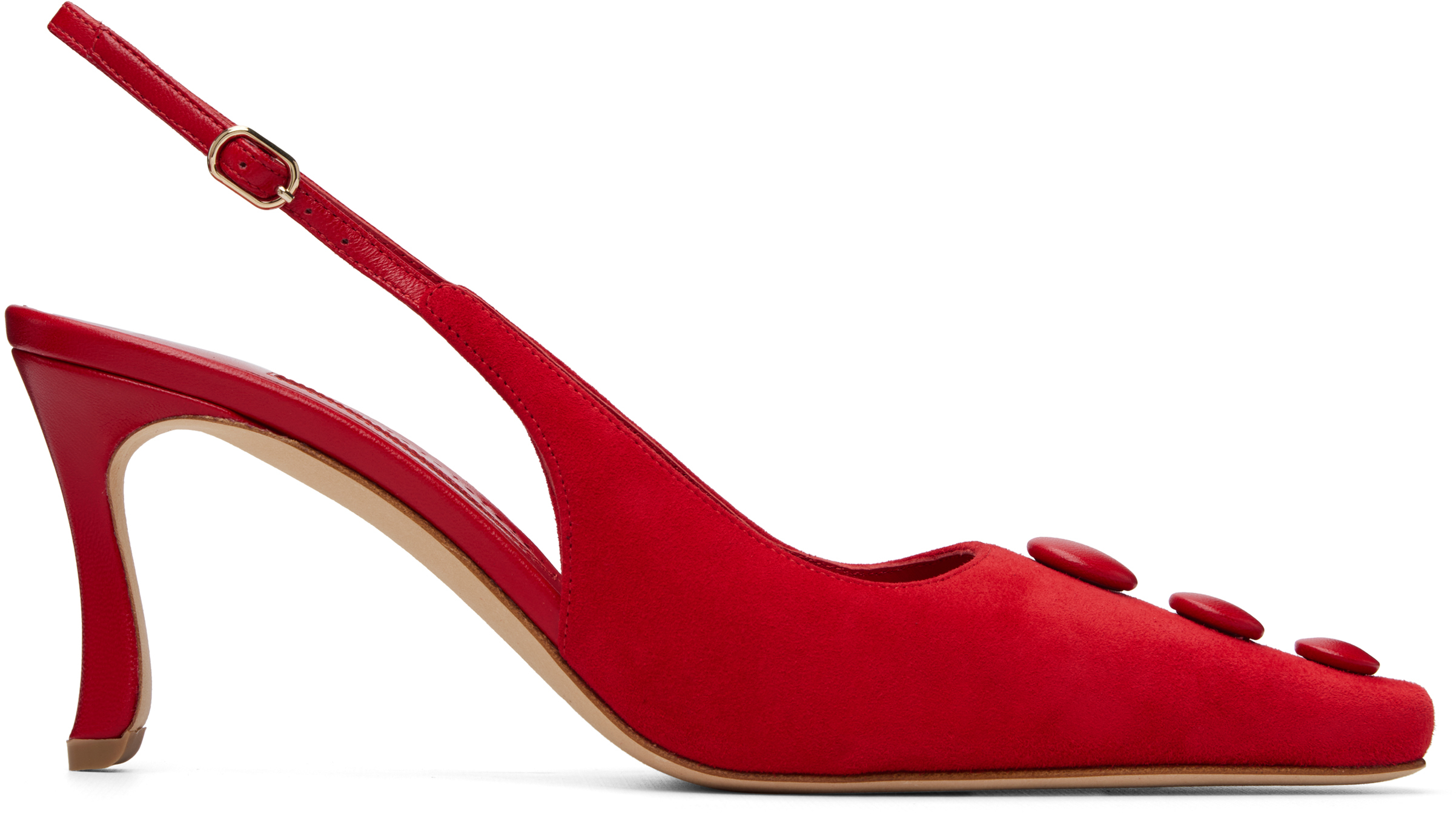 Manolo Blahnik: Red Alexapla Heels | SSENSE