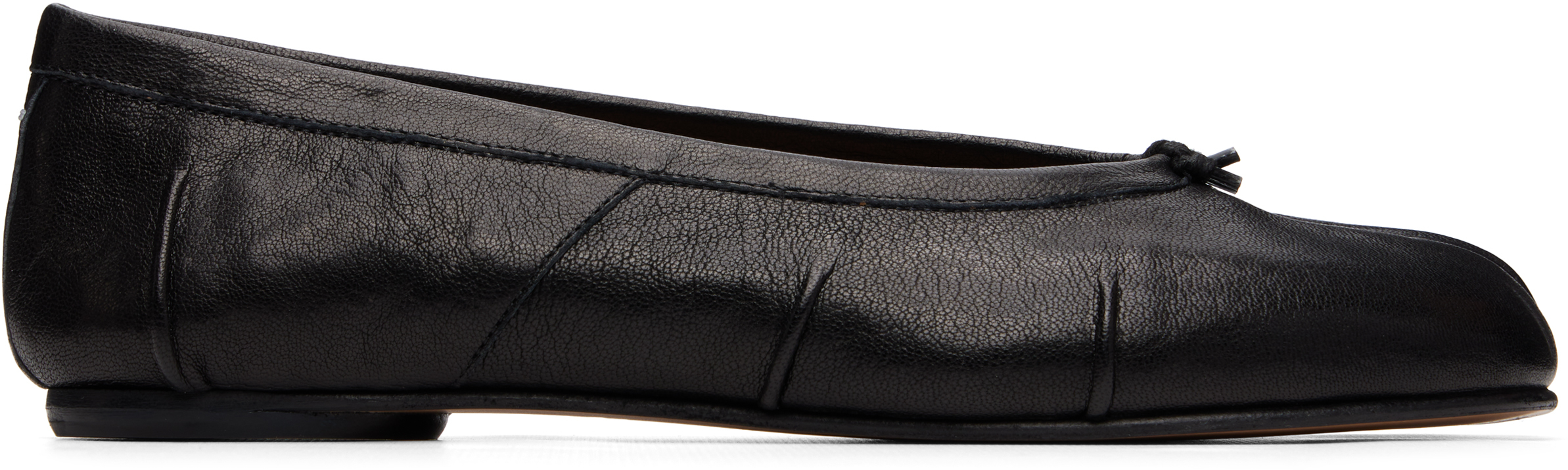 Maison Margiela: ブラック Tabi New バレエシューズ | SSENSE 日本