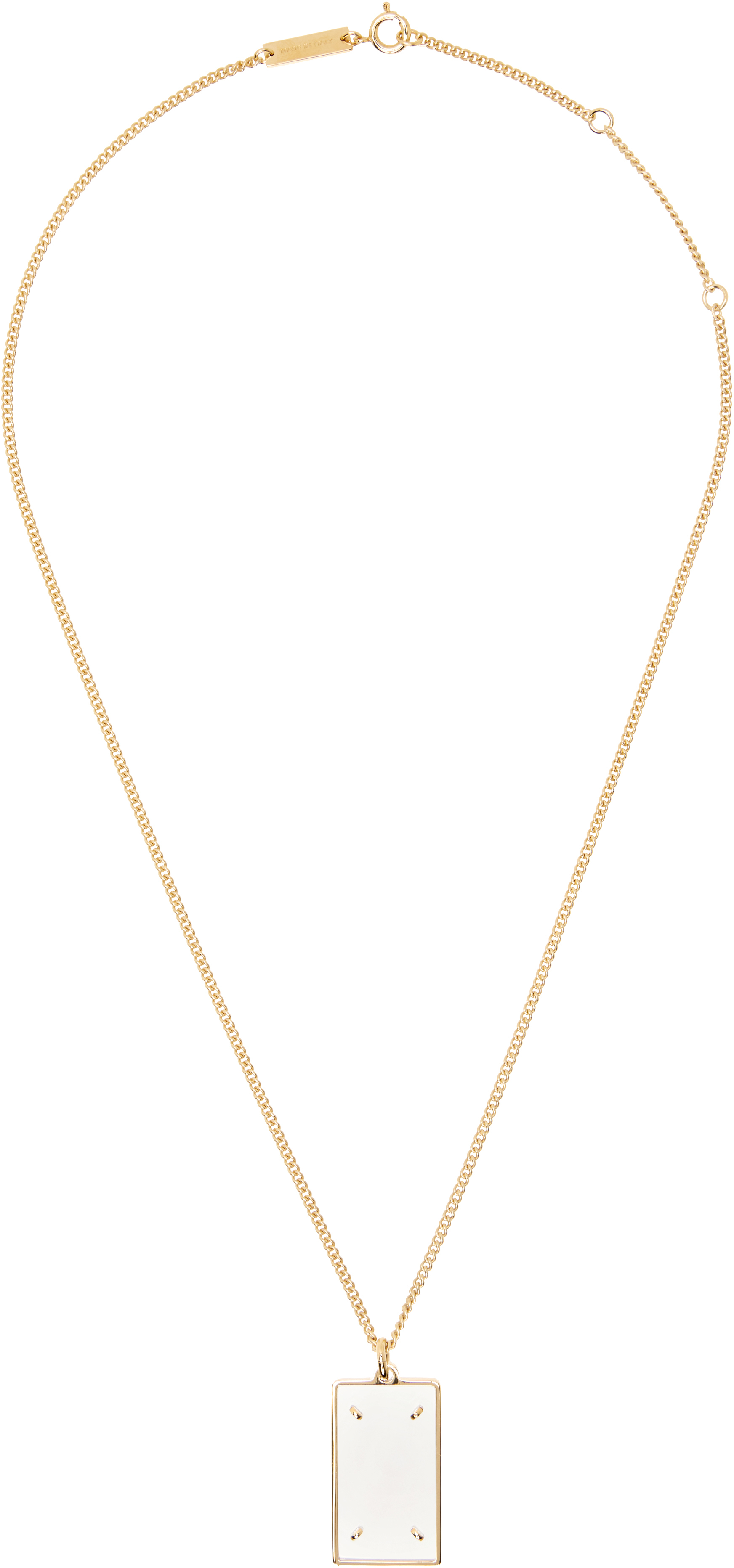 Maison Margiela: Four Stitches Necklace | SSENSE