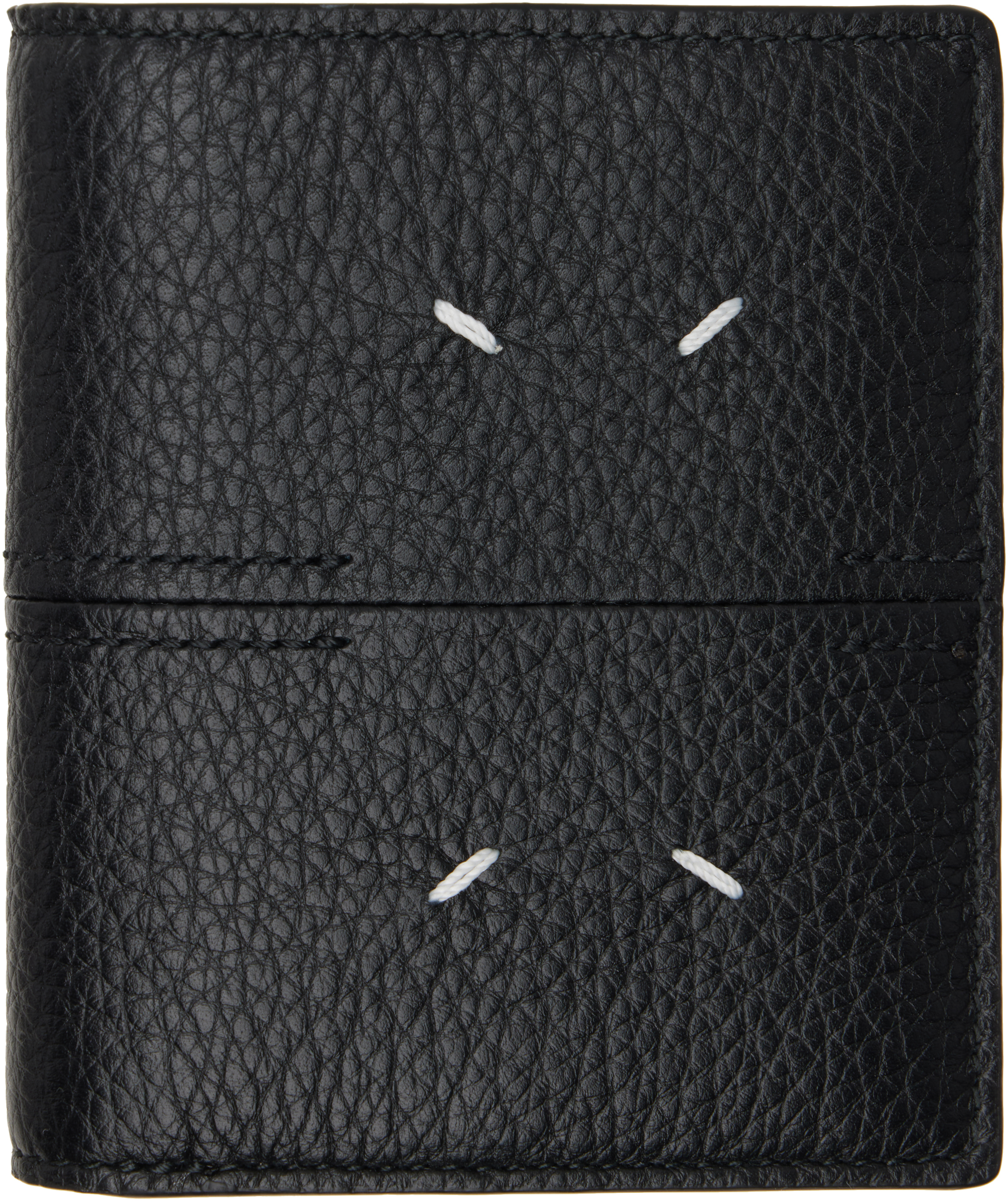 Maison Margiela: Black Four Stitches Wallet | SSENSE