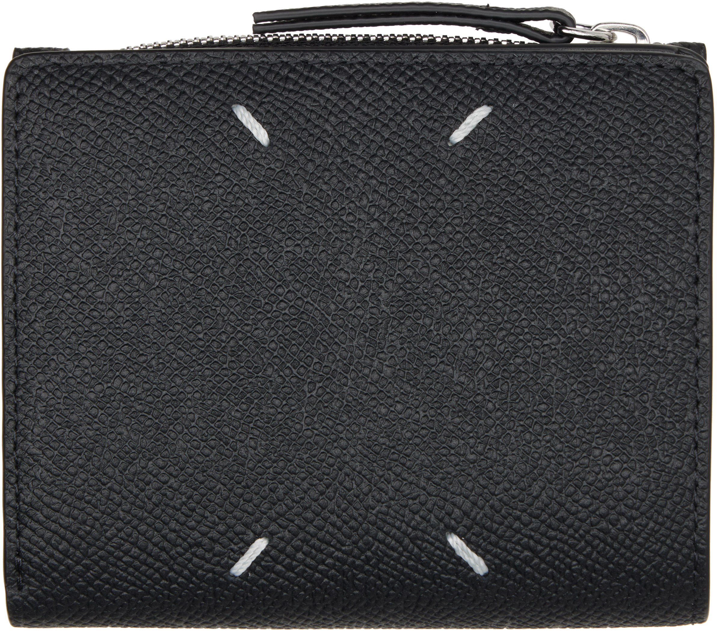Maison Margiela: Black Four Stitches Wallet | SSENSE
