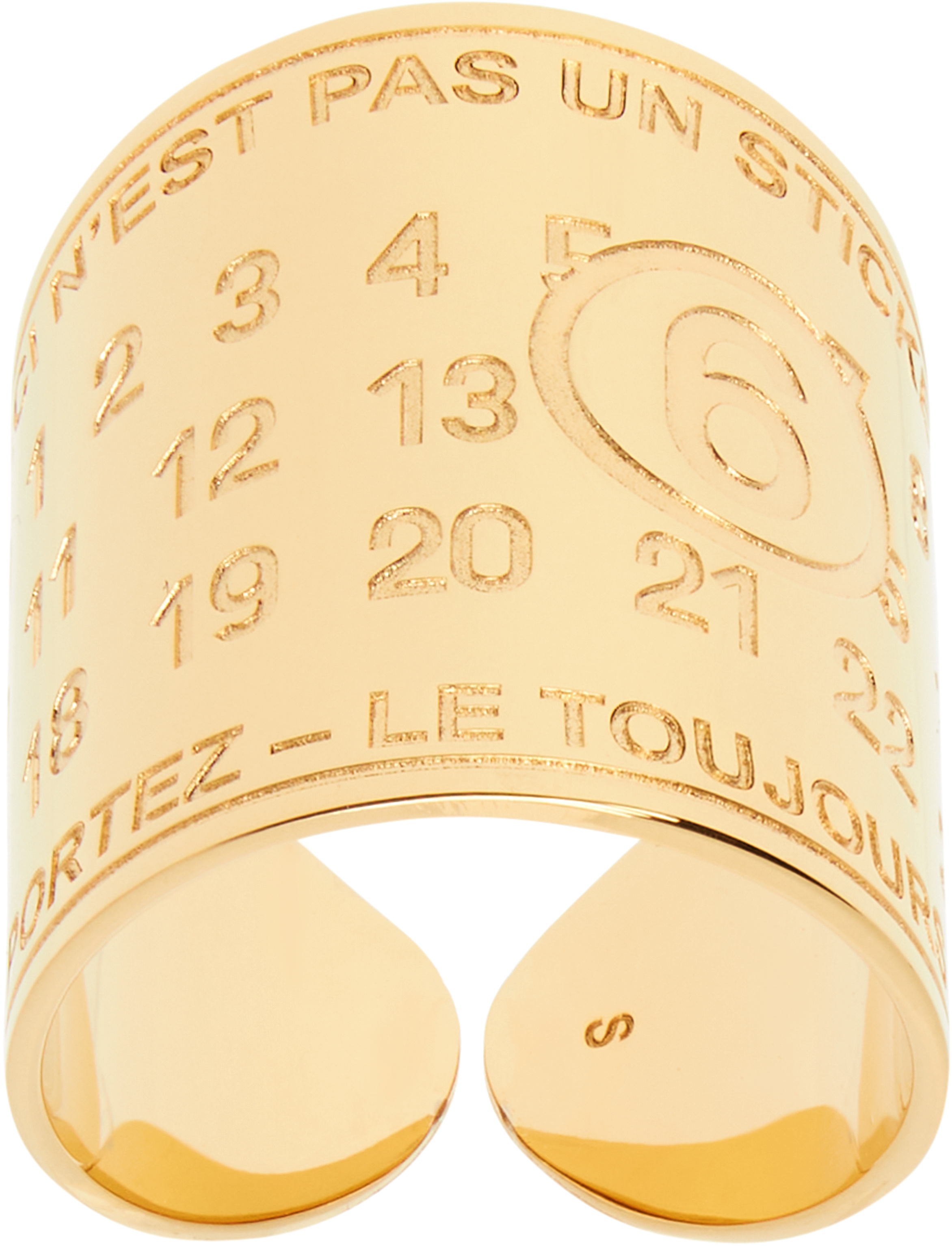 MM6 Maison Margiela: Souvenir Sticker Band Ring | SSENSE