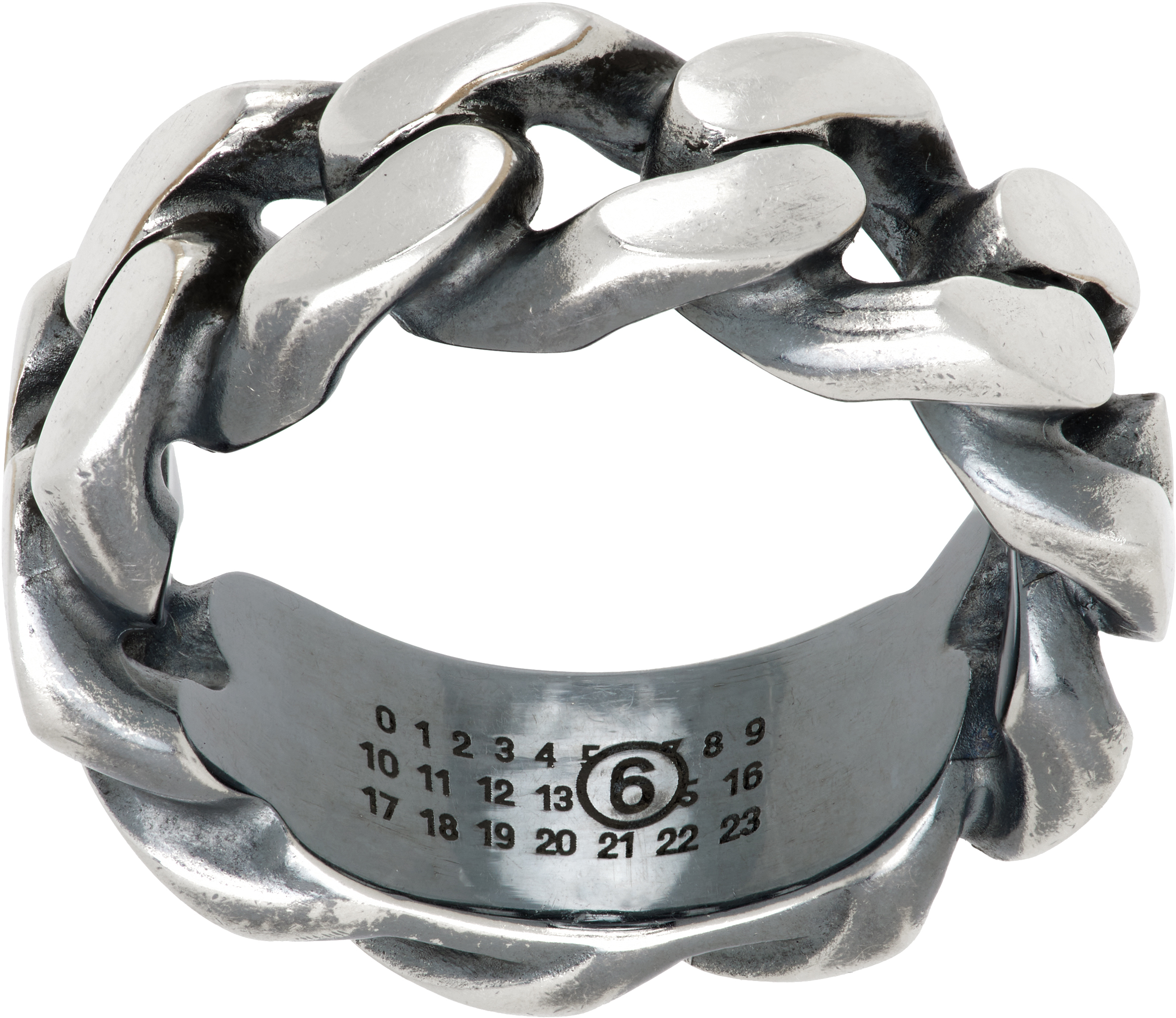 MM6 Maison Margiela リング MM6 Maison Margiela: Chain Ring | SSENSE