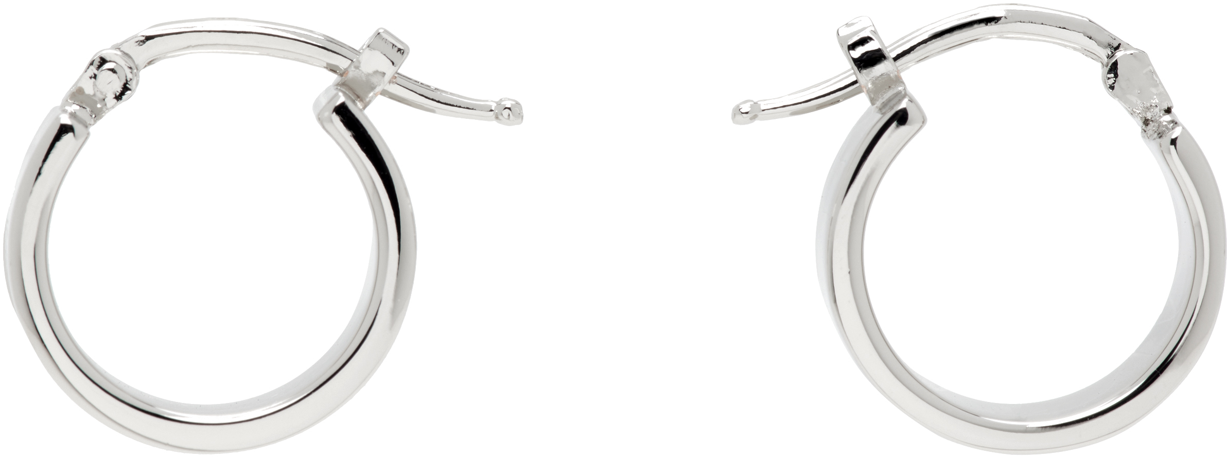MM6 Maison Margiela: Numeric Hoop Earrings | SSENSE