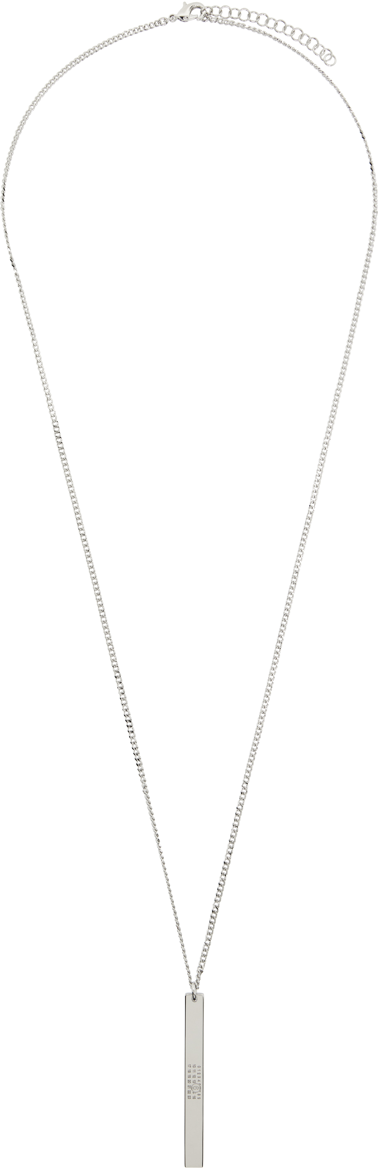 MM6 Maison Margiela: Numeric Bar Necklace | SSENSE