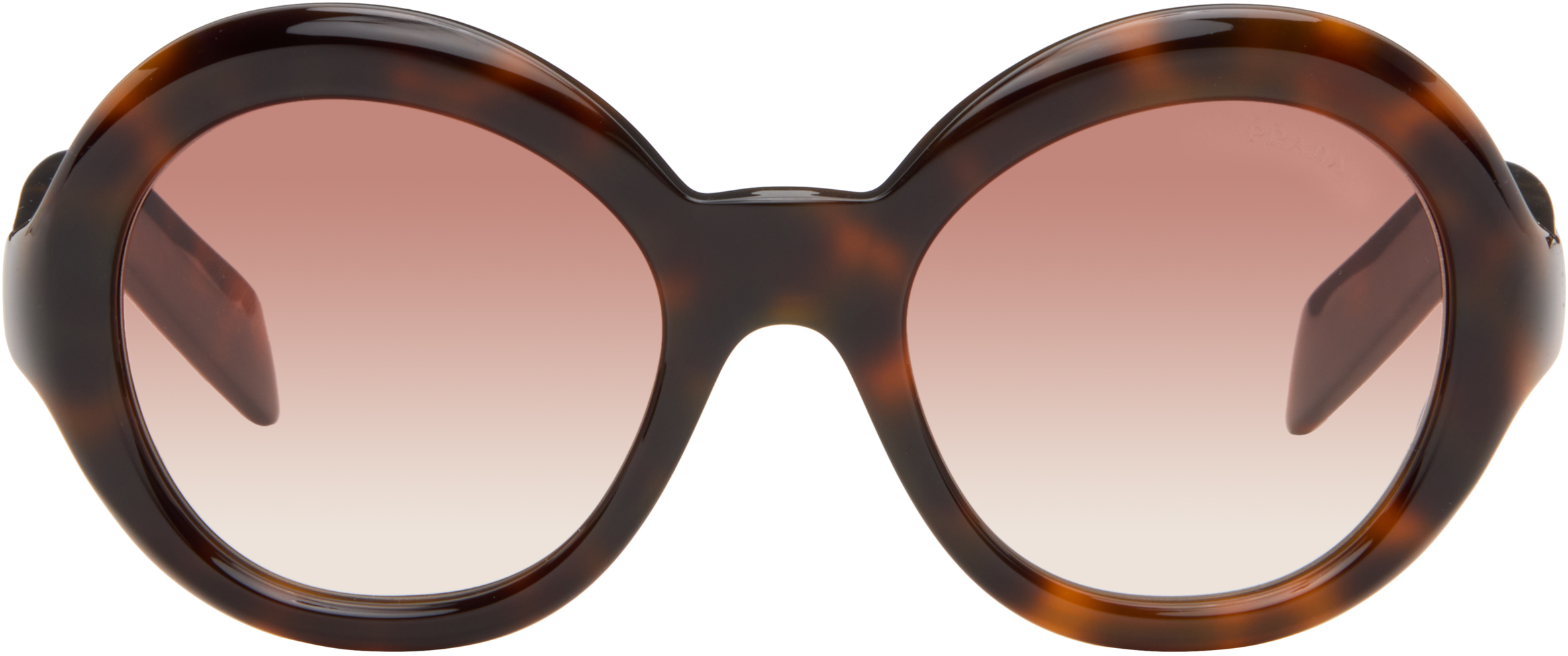 PRADA ブラウン サングラス Prada Eyewear: ブラウン 'Prada Eyewear Collection' サングラス