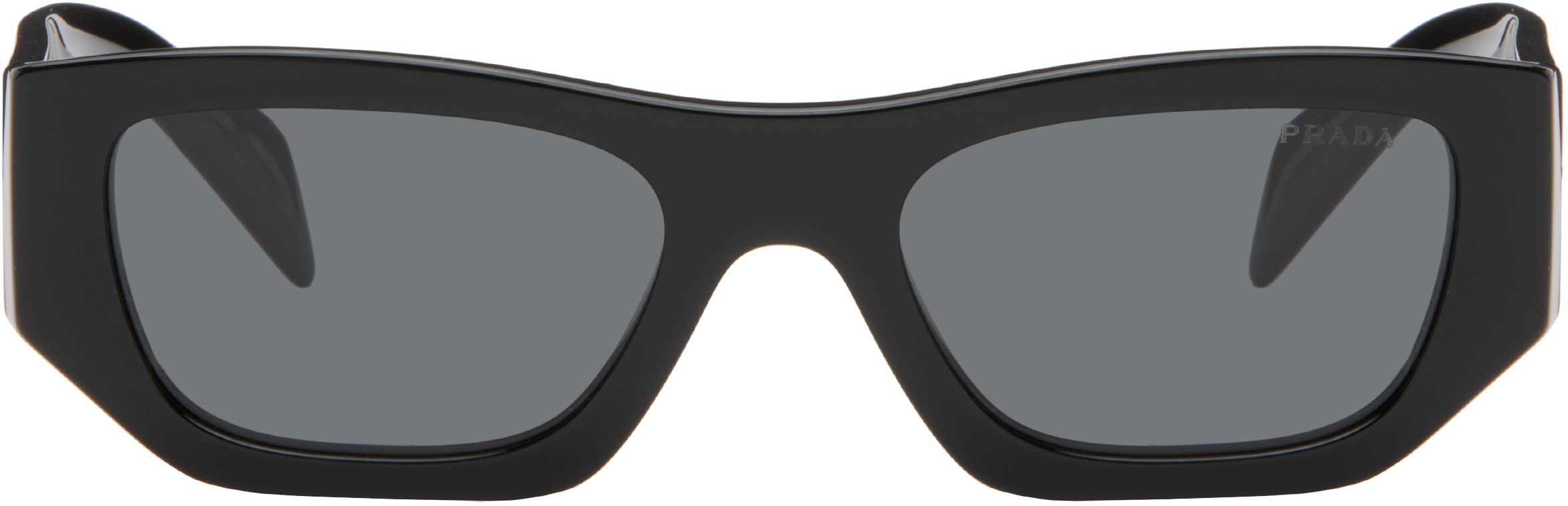 Prada Pillow Cat Sunglasses Prada Eyewear Black Pillow Cat Eye Acetate Sunglasses Prada main image 2