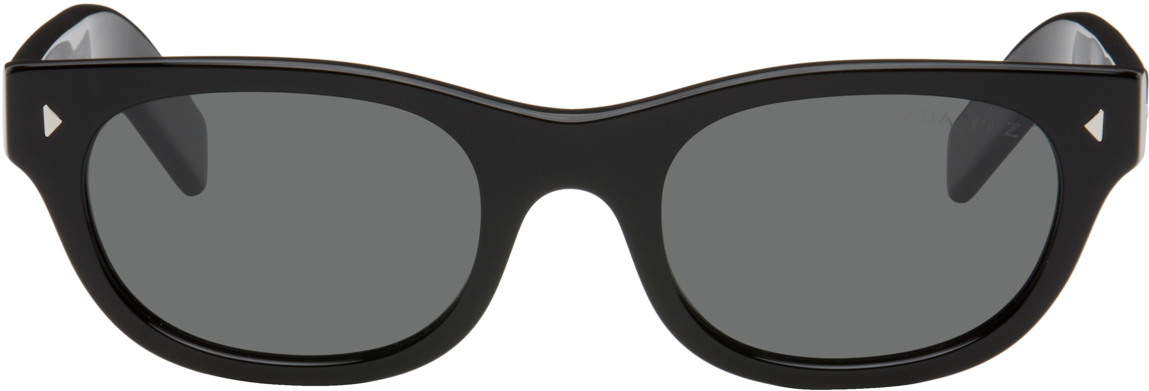 Prada Eyewear: ブラック オーバルサングラス | SSENSE 日本