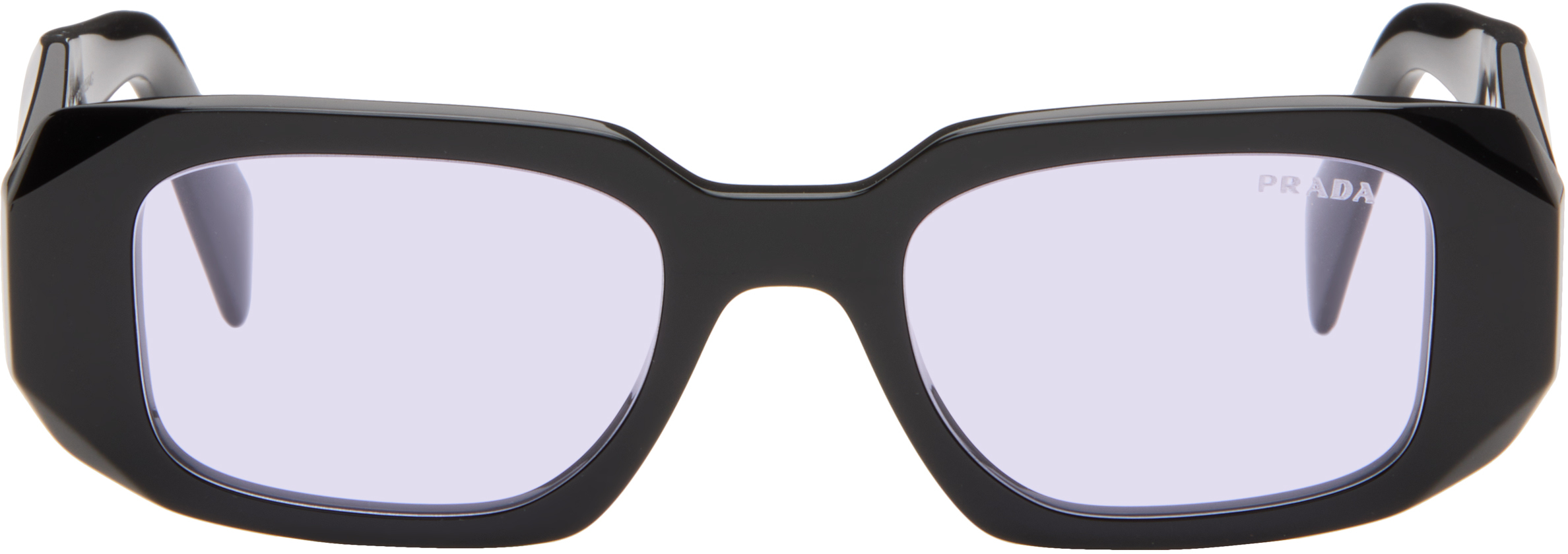 Prada Eyewear: ブラック 'Prada Symbole' サングラス | SSENSE 日本