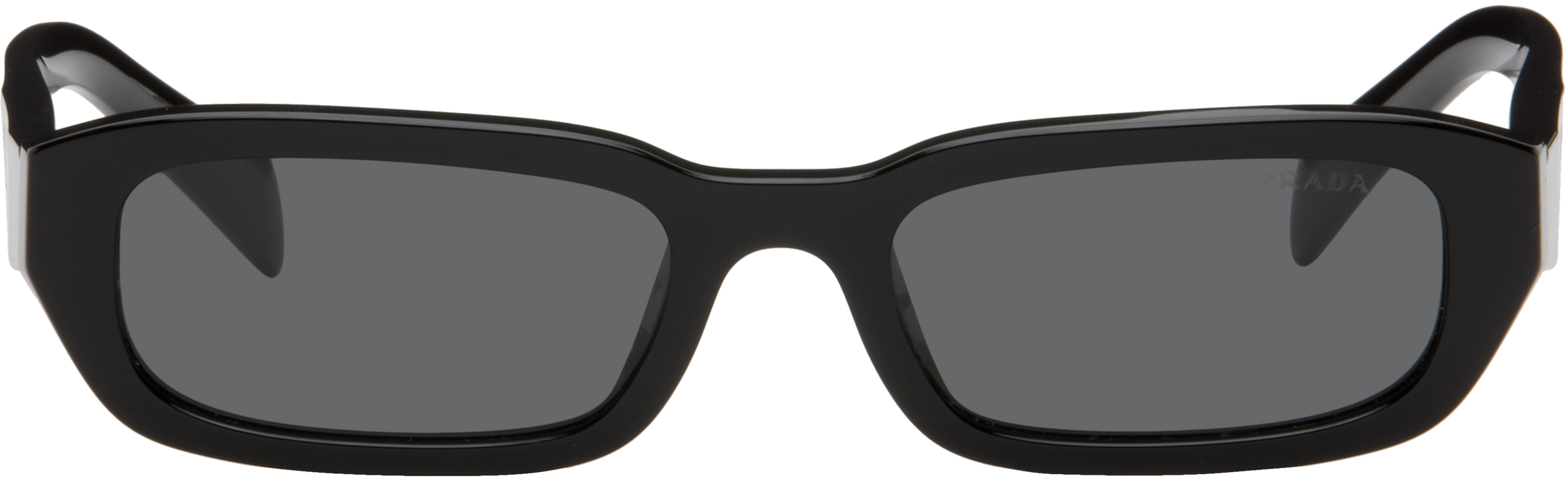Prada Eyewear: Black 'Prada Symbole' Sunglasses | SSENSE