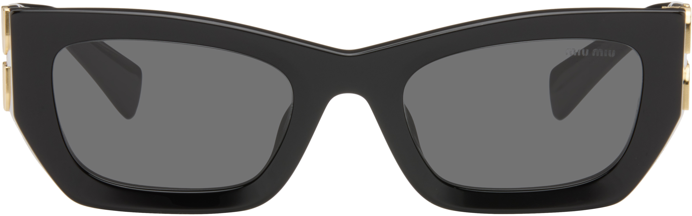 Tsukimiru【MIU MIU】Glimpse サングラス BLACK Miu Miu Eyewear Miu Glimpse oval-frame Sunglasses | Black