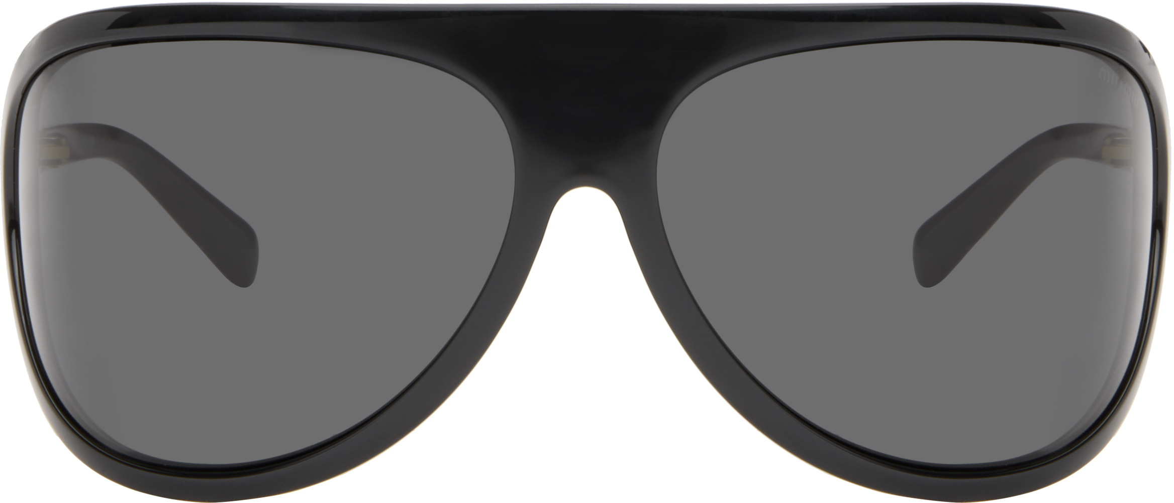 MIU MIU MASK SUNGLASSES ? Buy MIU MIU Vertical Logo Rimless Wide Mask Sunglasses  main image 3