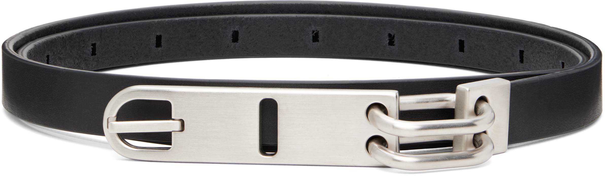 小物 Rick owens Tongue Belt 25AW Rick Owens: Black Tower Tongue Belt | SSENSE Canada