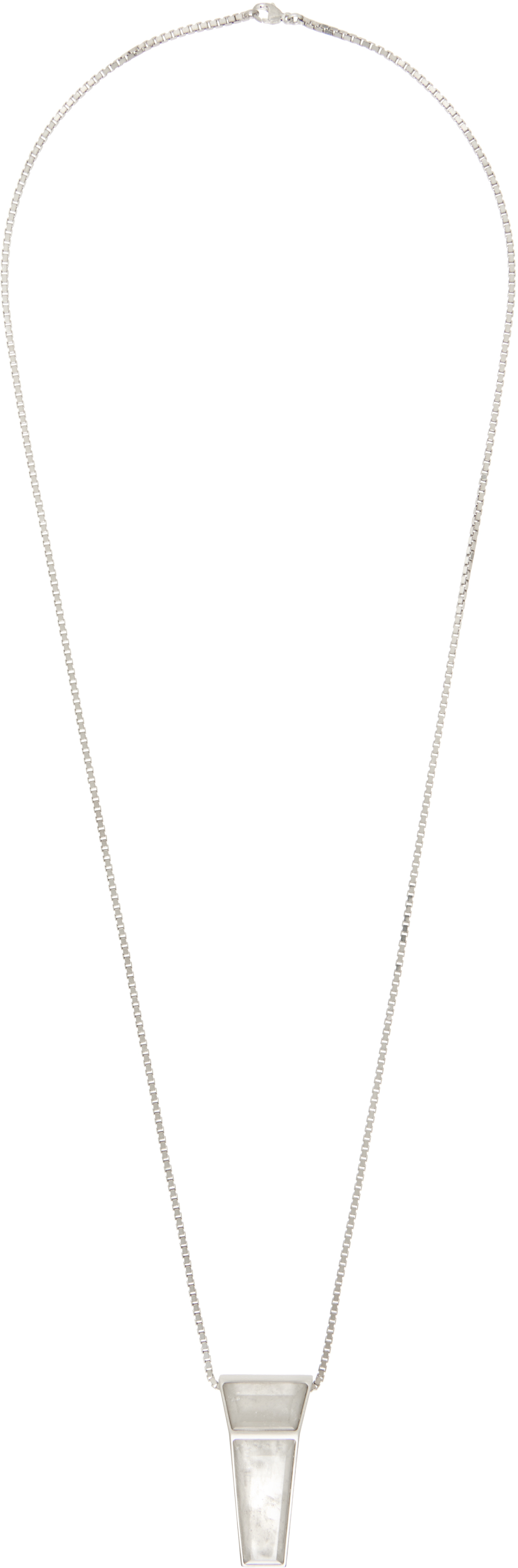 Rick Owens: Crystal Trunk Charm Necklace | SSENSE