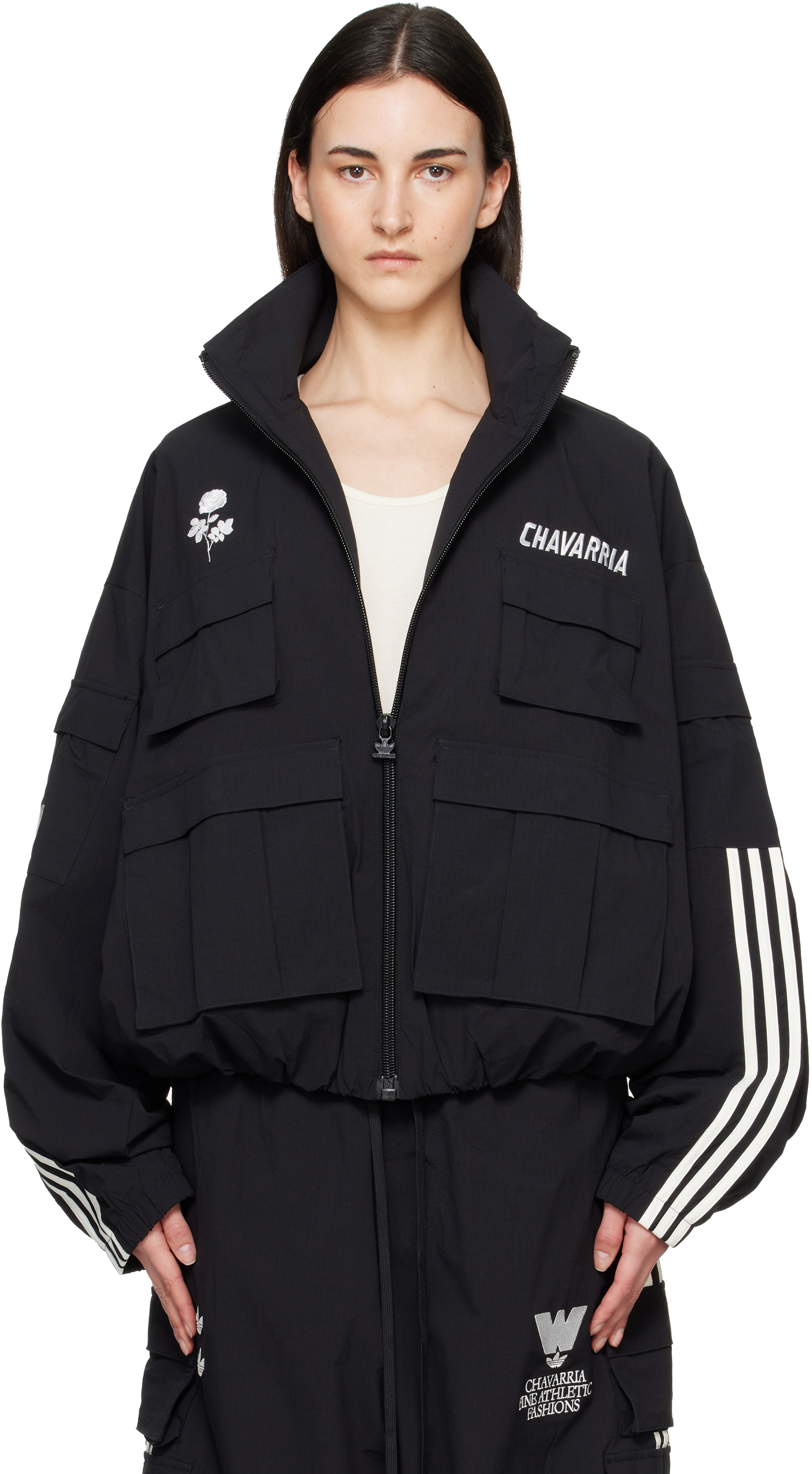 WILLY CHAVARRIA: ブラック adidas Originalsエディション カーゴ