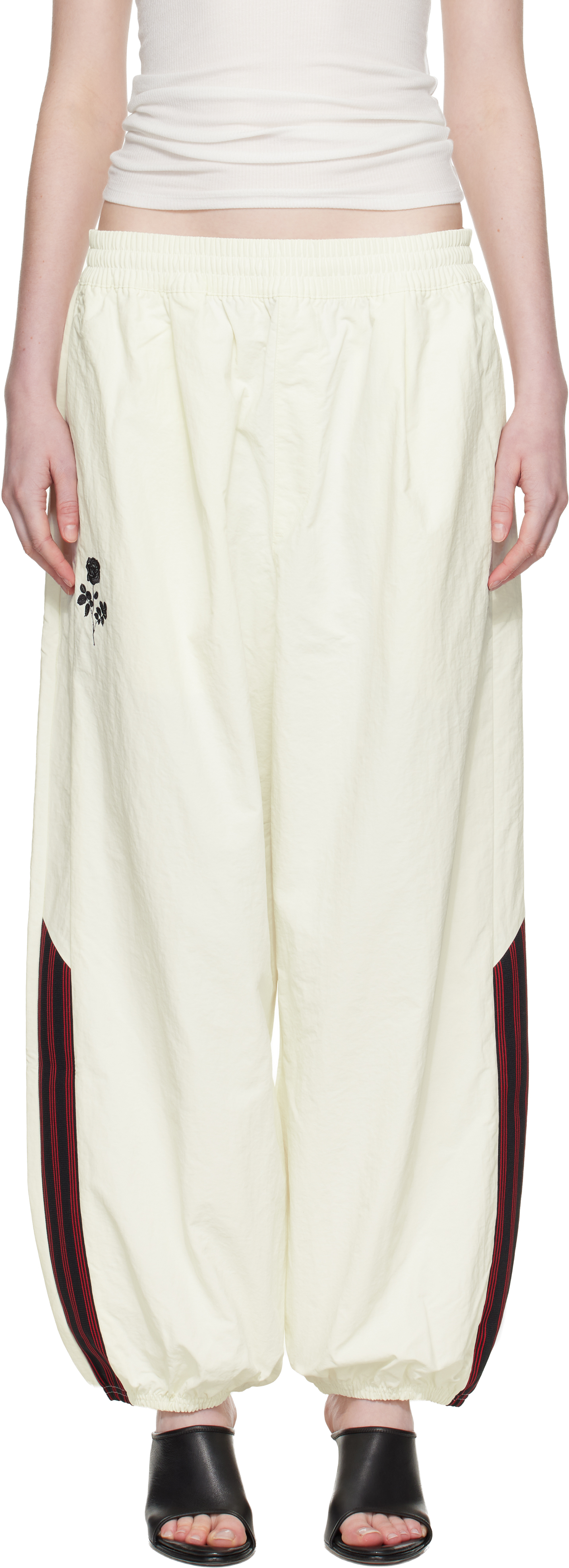 White adidas Originals Edition 'Chavarria' Woven Track Pants
