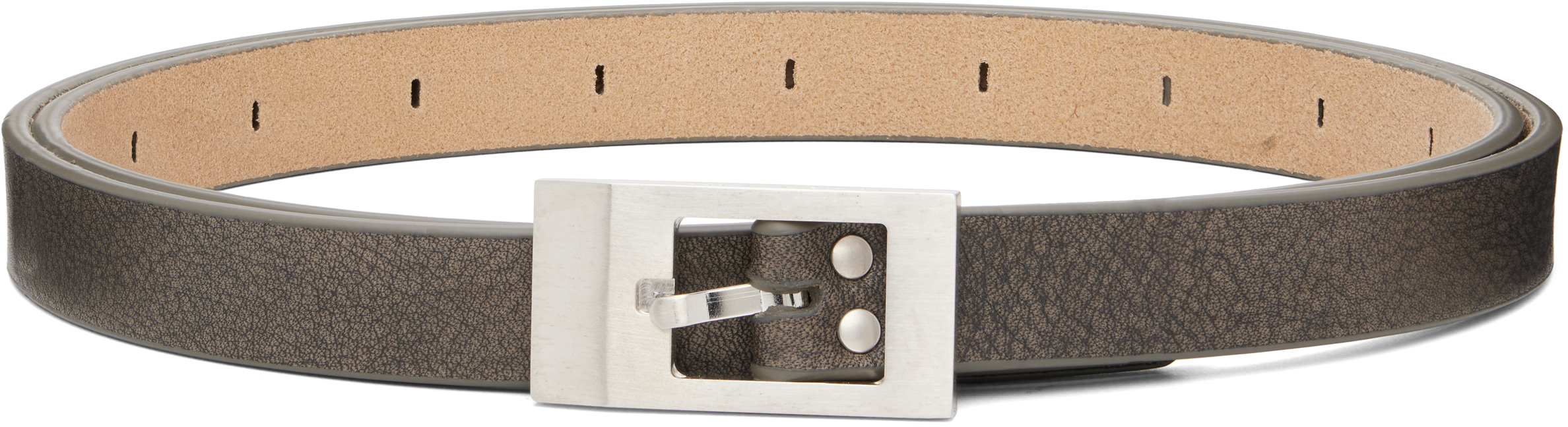 Rick Owens: Gray Tower Mini Stooges Belt | SSENSE