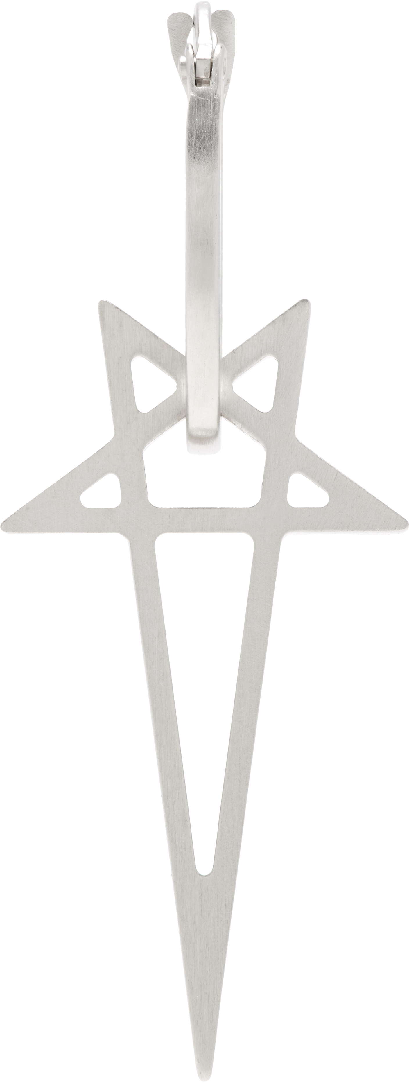 Rick Owens: Pentagram Single Earring | SSENSE