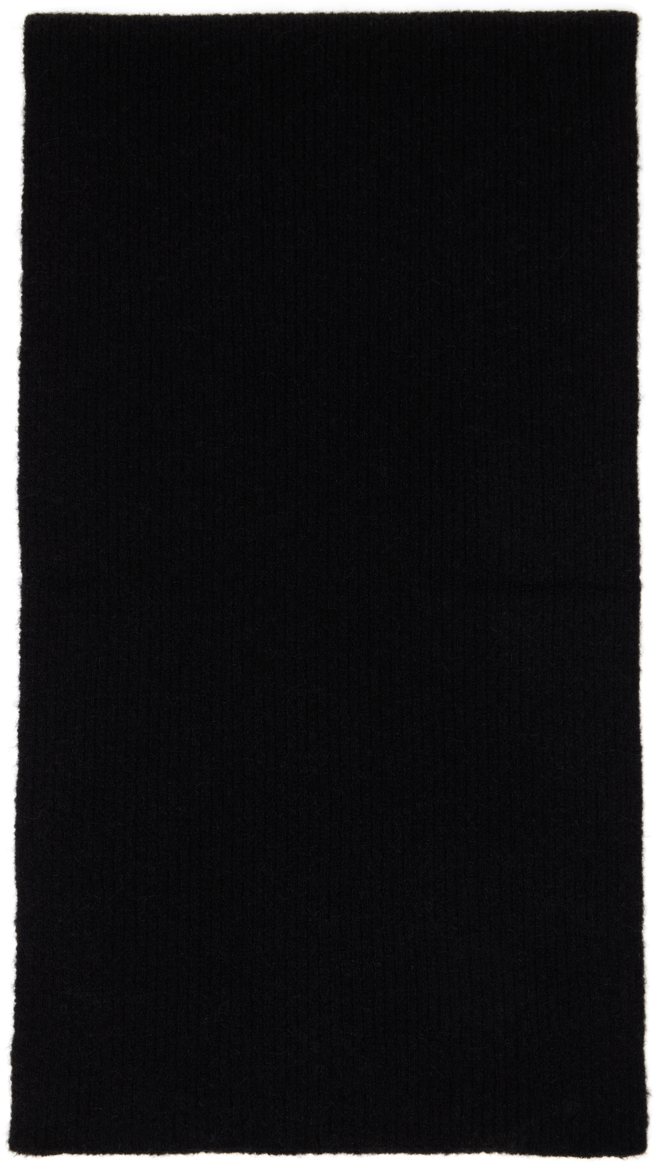 Rick Owens ブラック ストール Glitter Rick Owens: Black Tower Long Scarf | SSENSE
