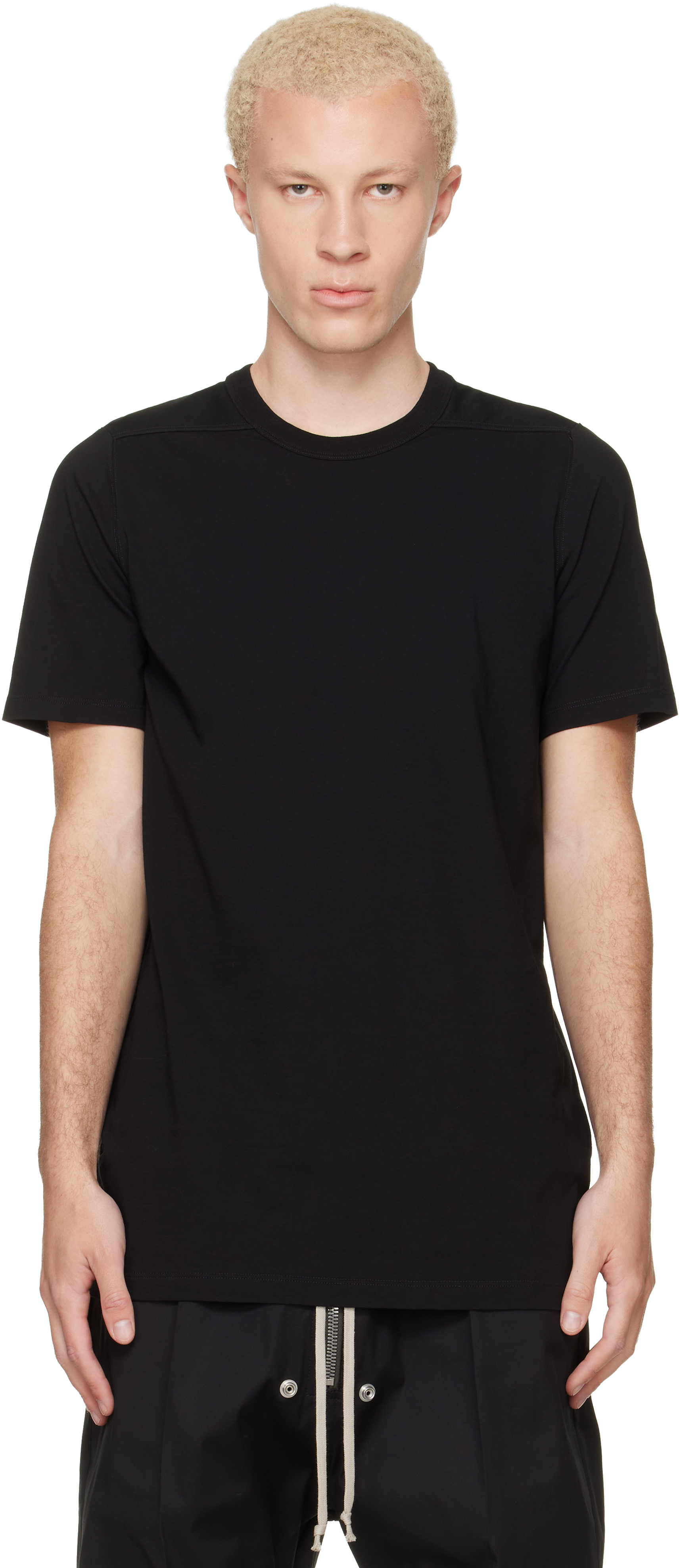 Rick Owens: Black Tower Level T-shirt | SSENSE