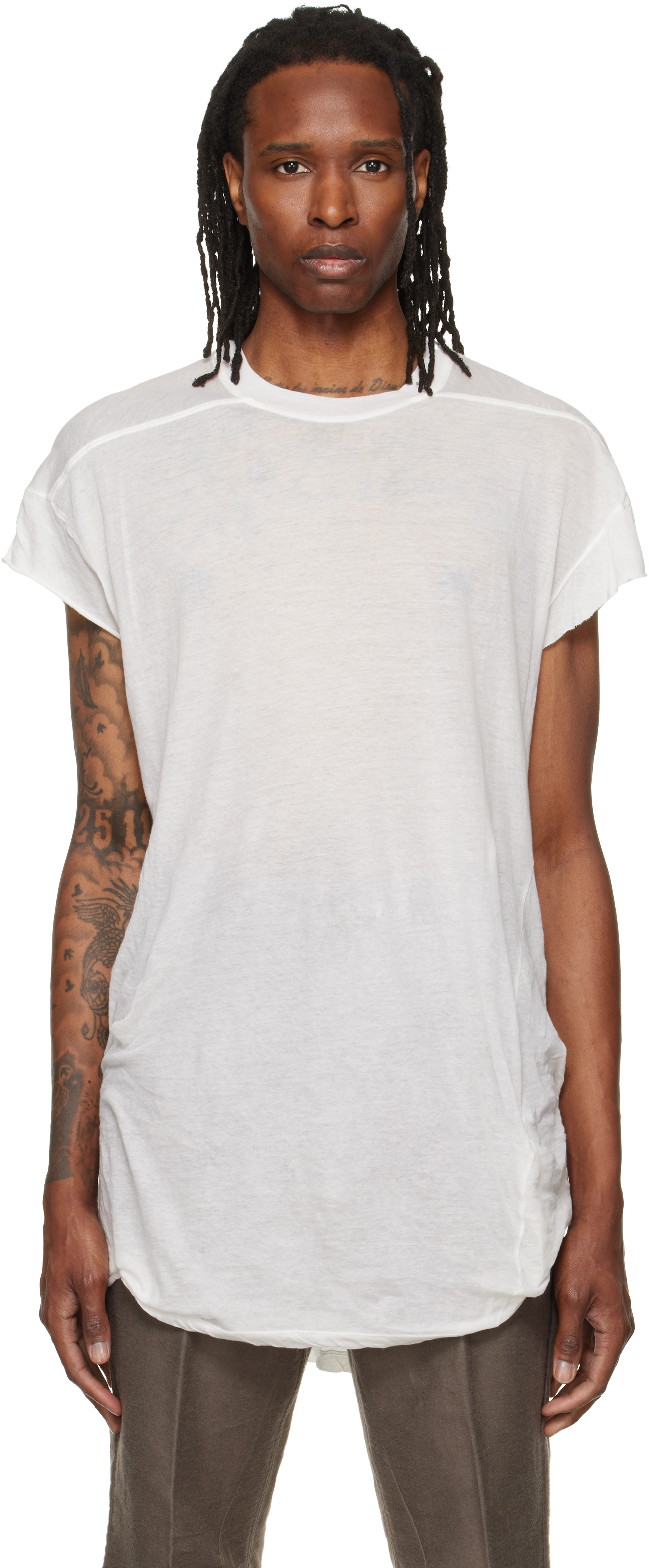 Rick Owens: Off-White Tower Rick S Jumbo S/S T-shirt | SSENSE