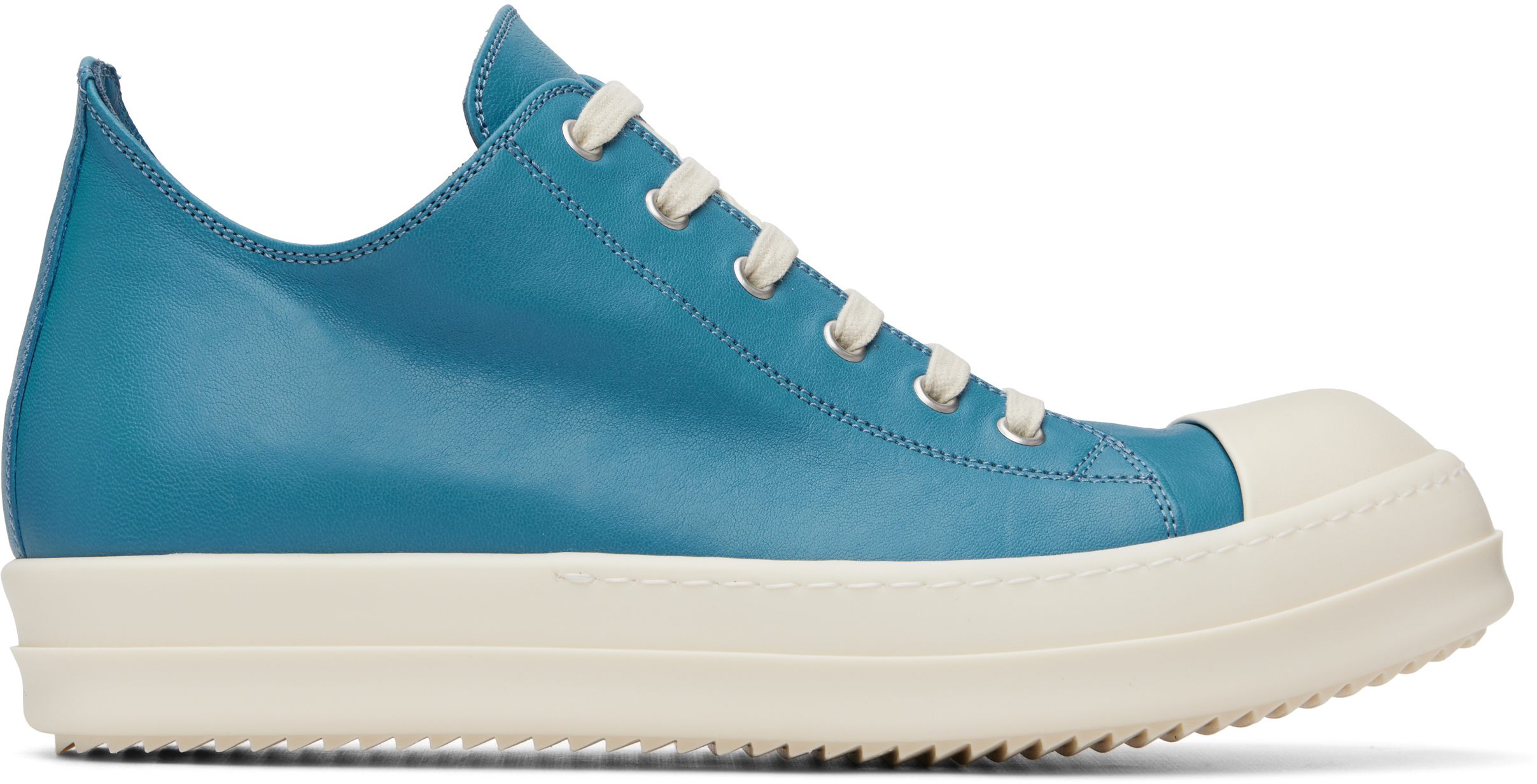 Rick Owens: Blue Tower Low Sneaks Sneakers | SSENSE