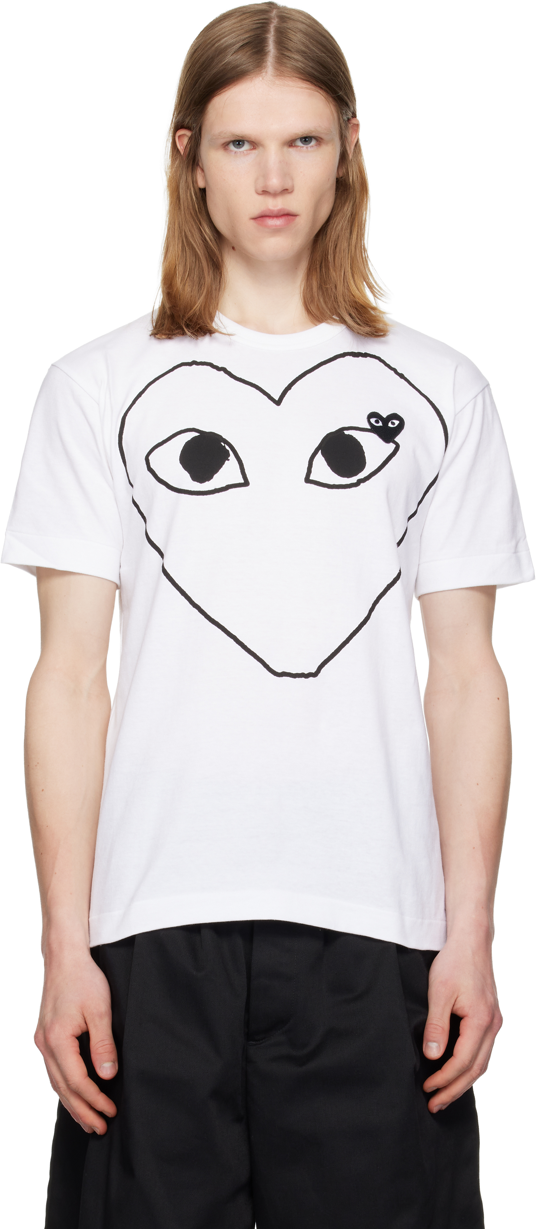 PLAYCOMMEdesGARÇONS heartT-shirt Y2K韓国 PLAYCOMMEdesGARÇONS heart T-shirt Y2K - メルカリ