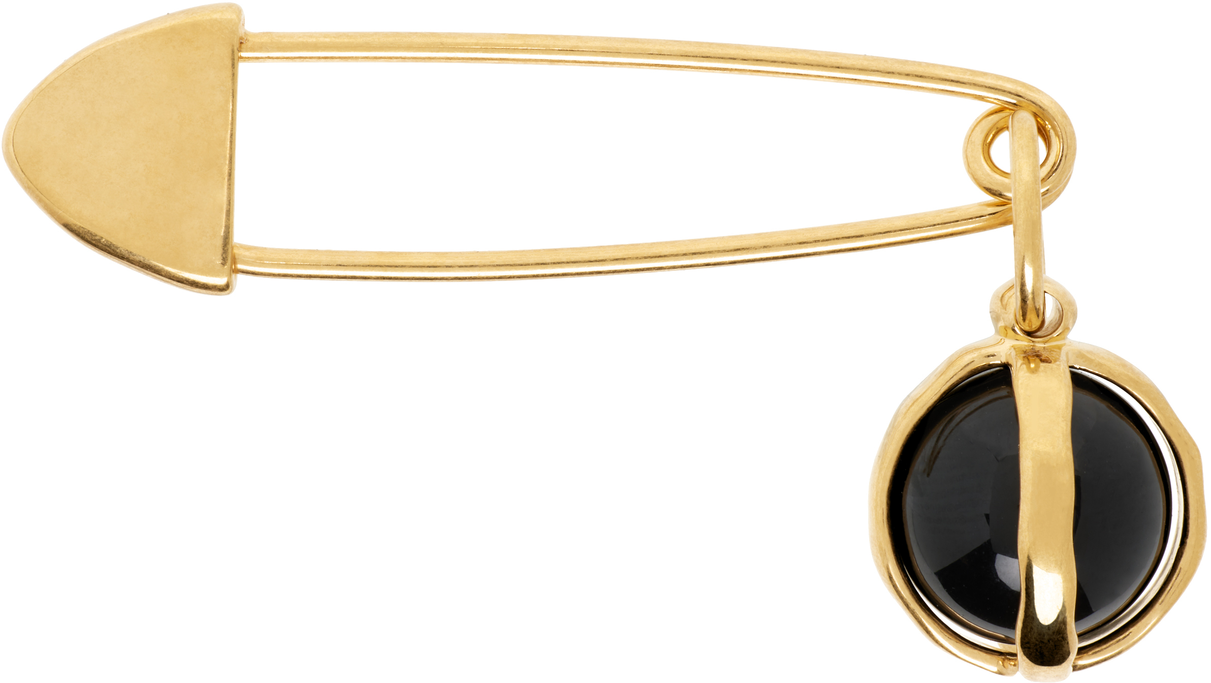 美品！JIL SANDER ゴールド×パール ピンブローチ Jil Sander: 964 Brooch | SSENSE