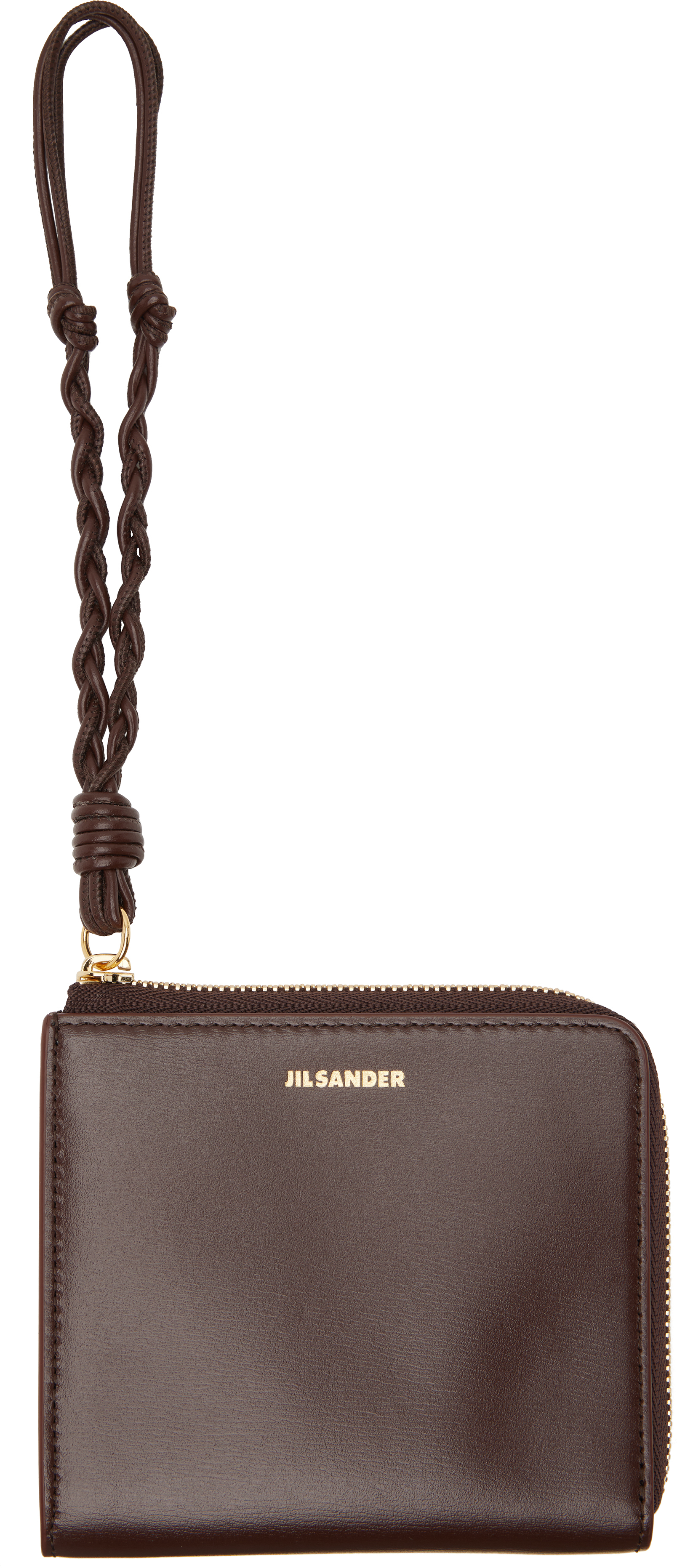 Jil Sander: ブラウン Tangle カードケース | SSENSE 日本