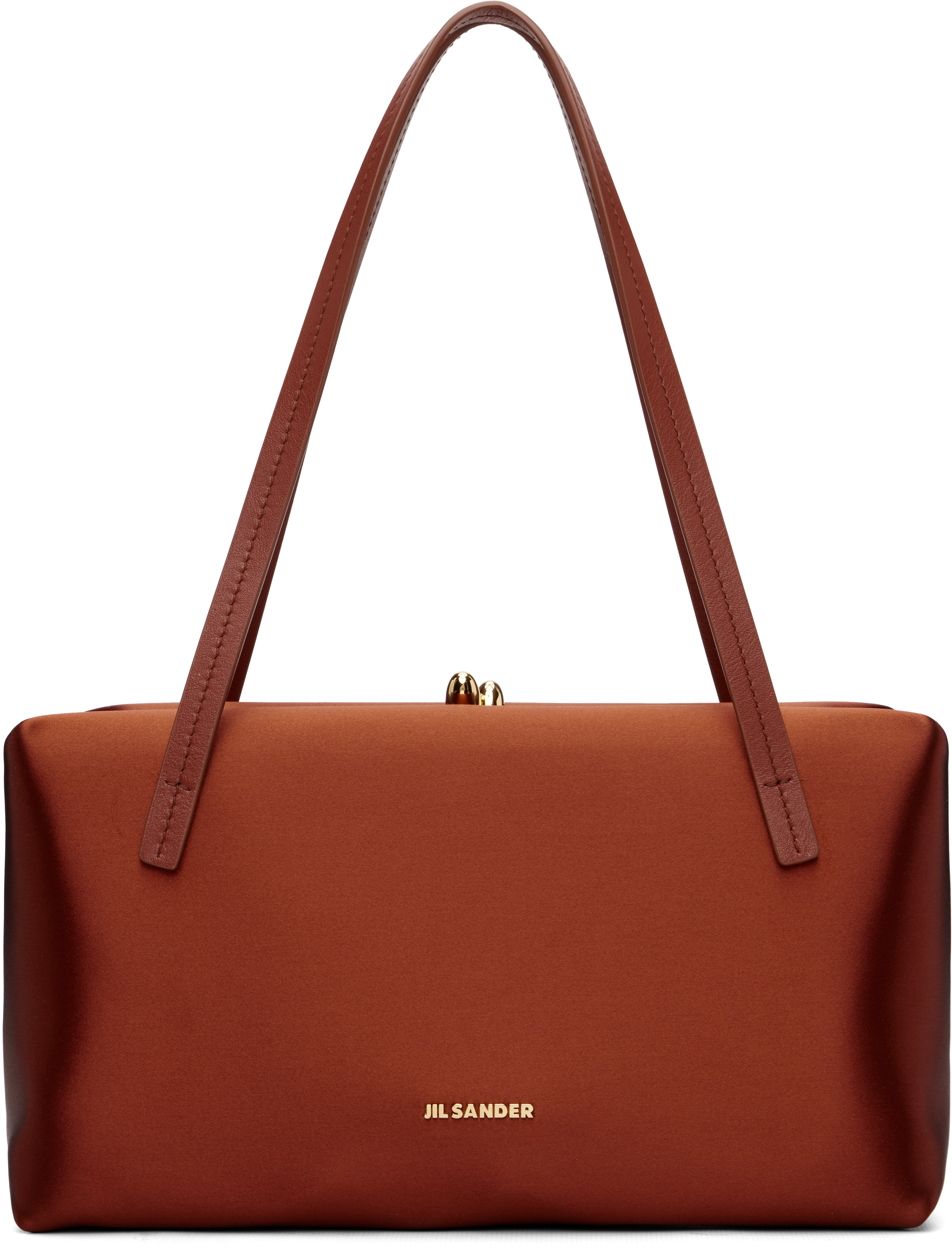 Jil Sander: Orange Goji Pillow Small Bag | SSENSE Canada