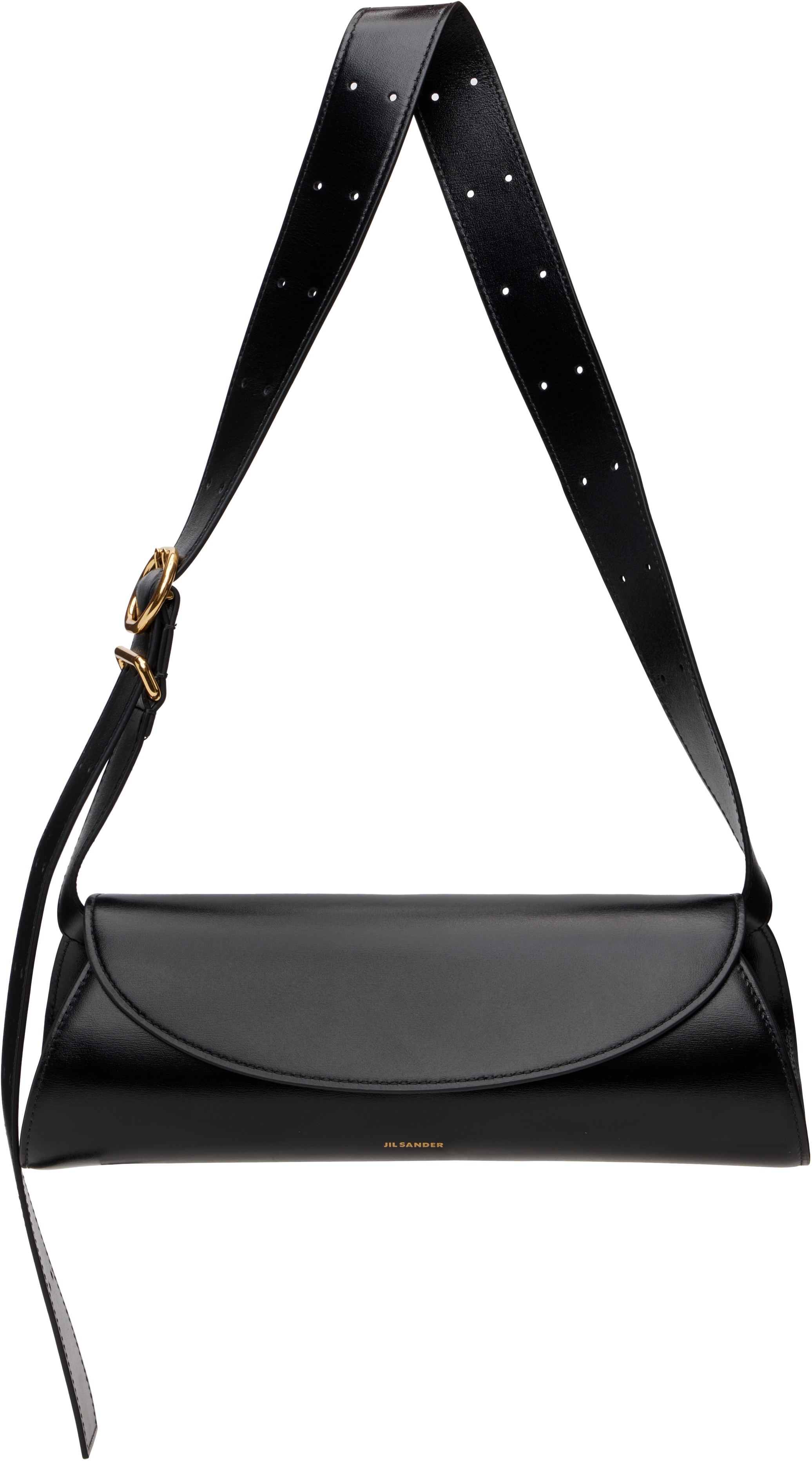 Jil Sander: Black Cannolo Small Bag | SSENSE Canada