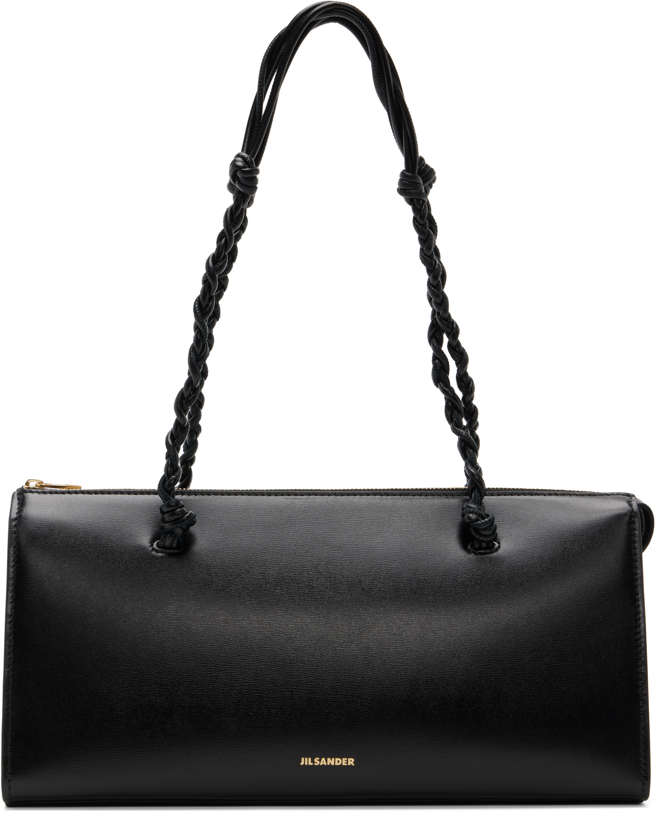 JIL SANDER 12AW Paper Bag ブラック Jil Sander: Black Tangle Tent Bag | SSENSE