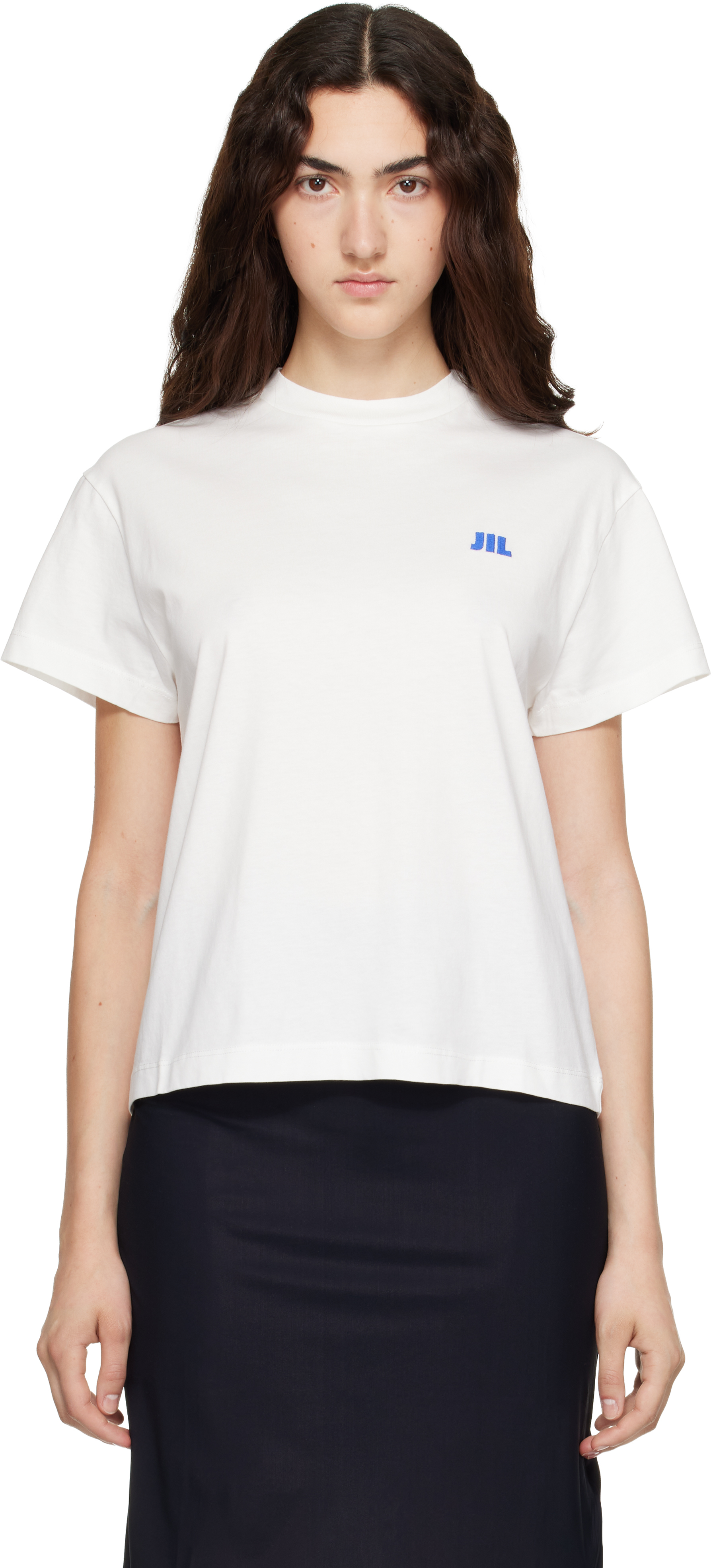 Jil Sander: White Cotton Crew-Neck T-shirt | SSENSE