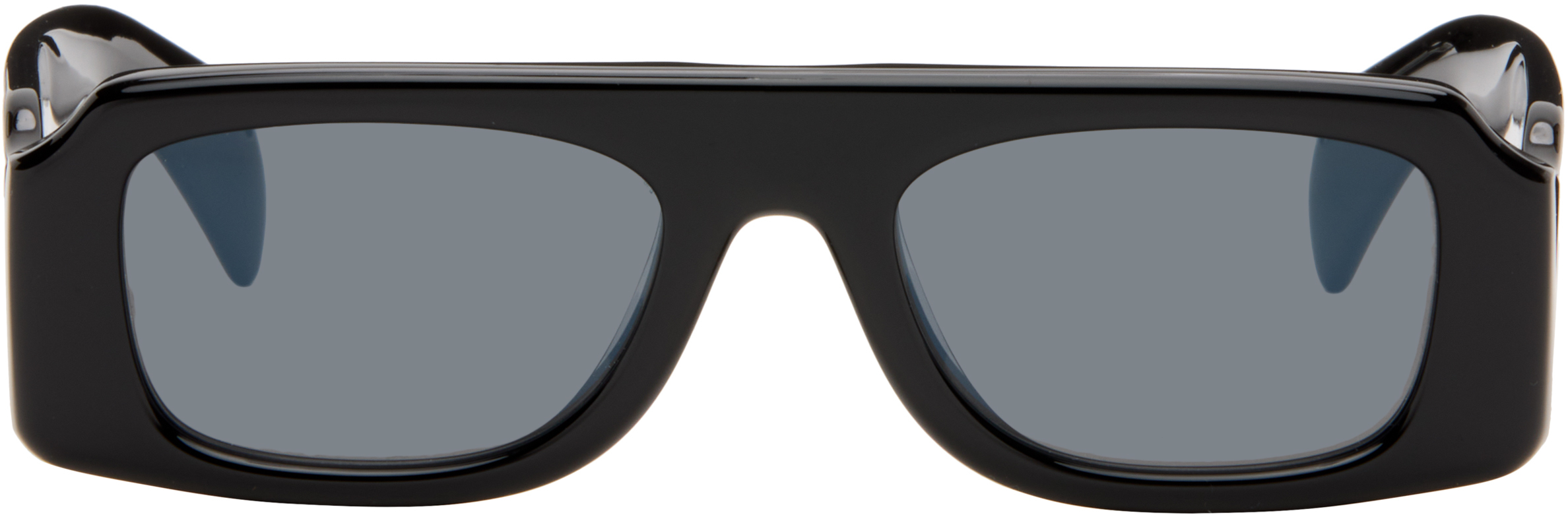 Jil Sander Black Oliver Peoples 'Edition 4' Sculptural Sunglasses