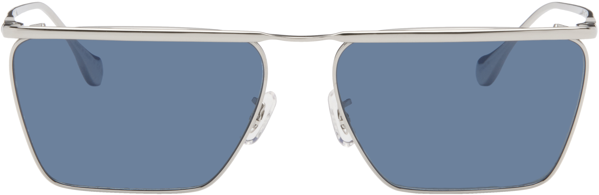 Jil Sander Silver Oliver Peoples Wireframe 'Edition 2' Sunglasses