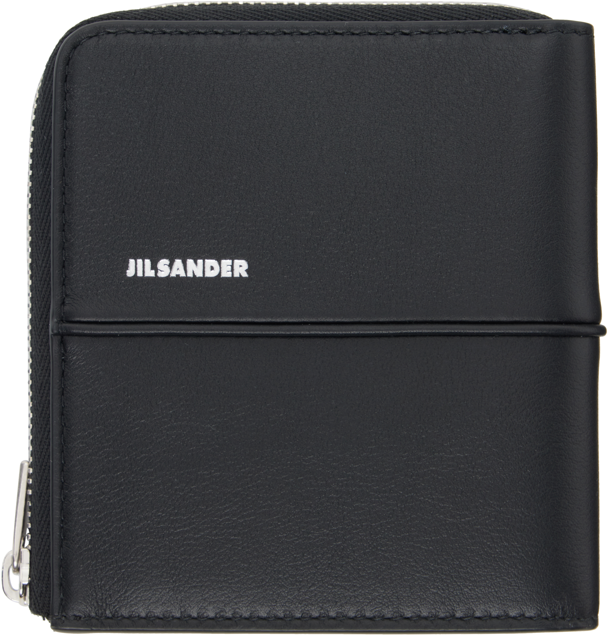 Jil Sander: Black Linea Card Holder | SSENSE