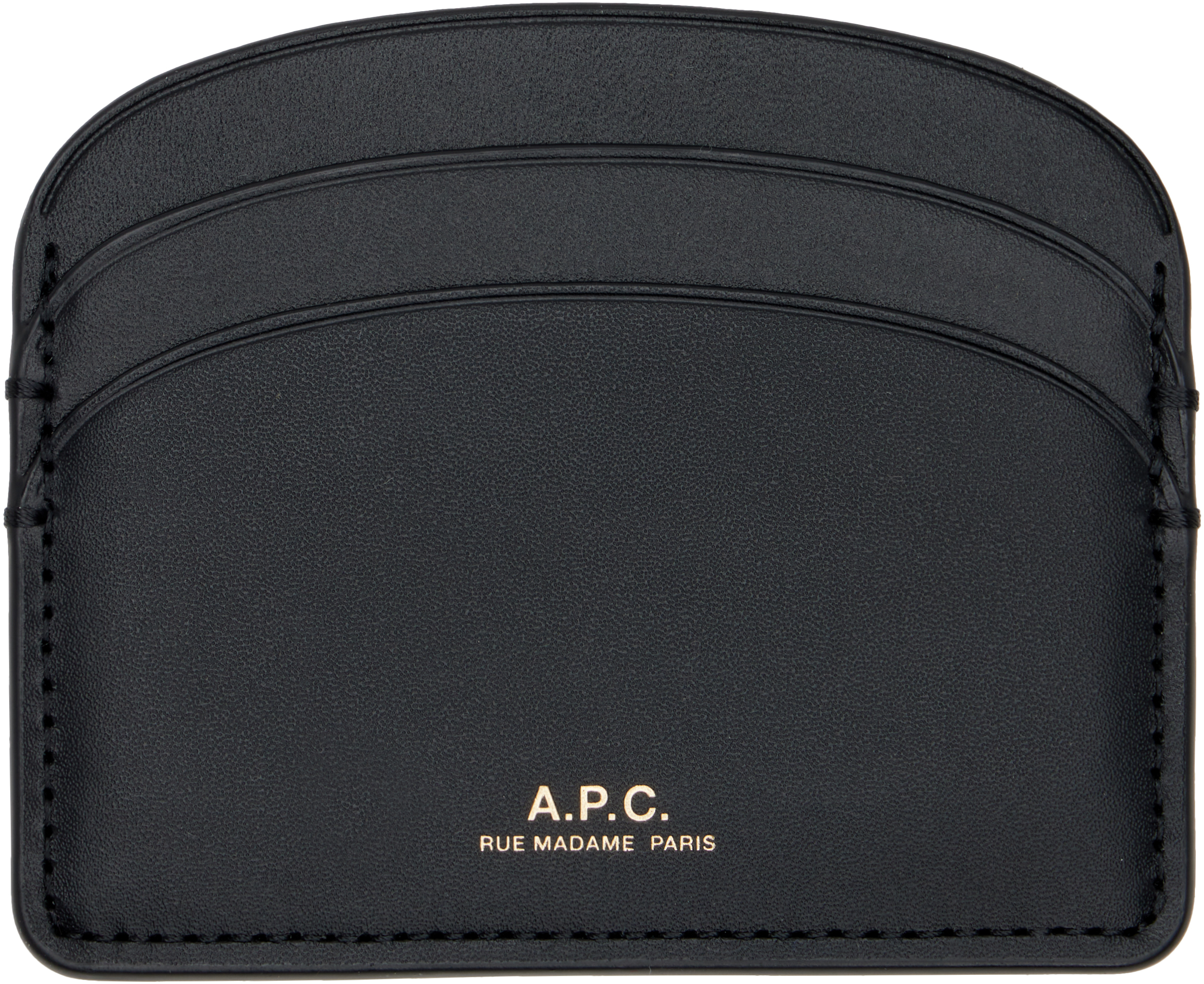 A.P.C.: ブラック Demi-Lune カードケース | SSENSE 日本